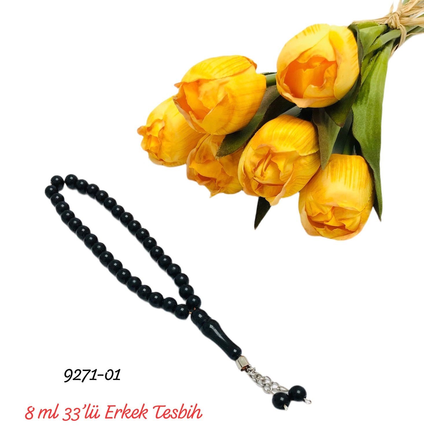 9271 Tekli 8'mm 33'lü Erkek Tesbihi