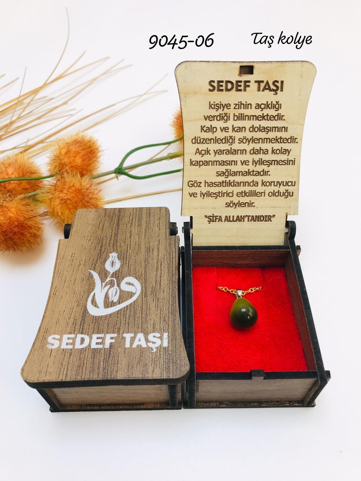 9045 Kutulu Taş Kolye