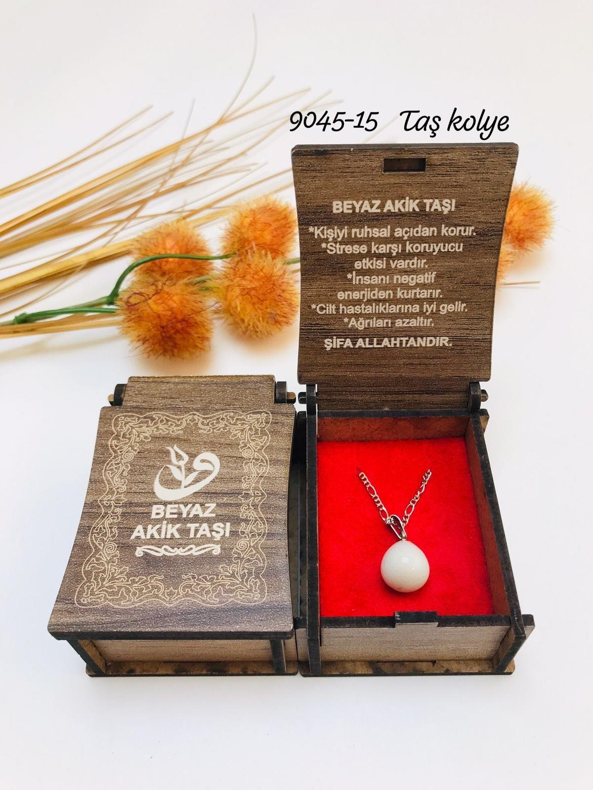 9045 Kutulu Taş Kolye