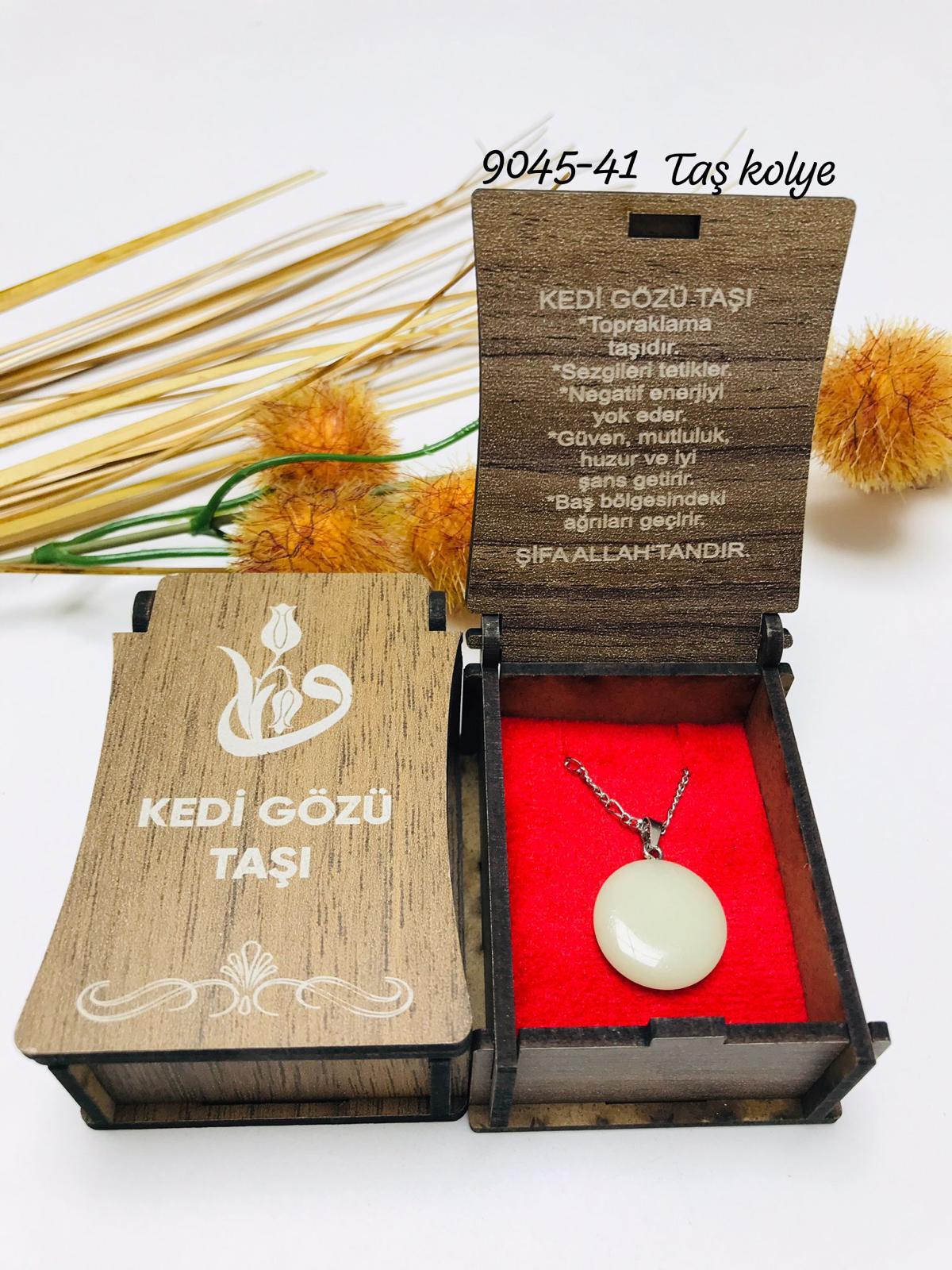9045 Kutulu Taş Kolye