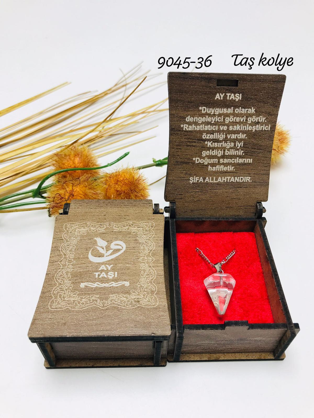 9045 Kutulu Taş Kolye