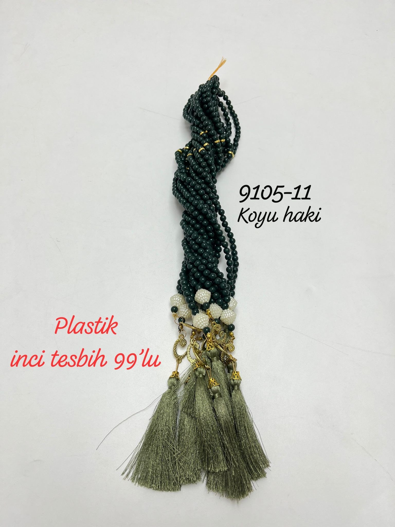 9105 Plastik İncili Tesbih