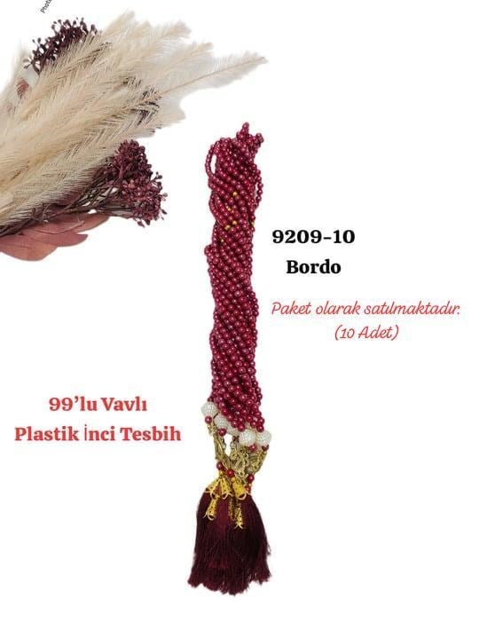9209 99'lu Vavlı Plastik Tesbih