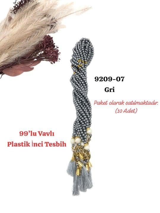 9209 99'lu Vavlı Plastik Tesbih