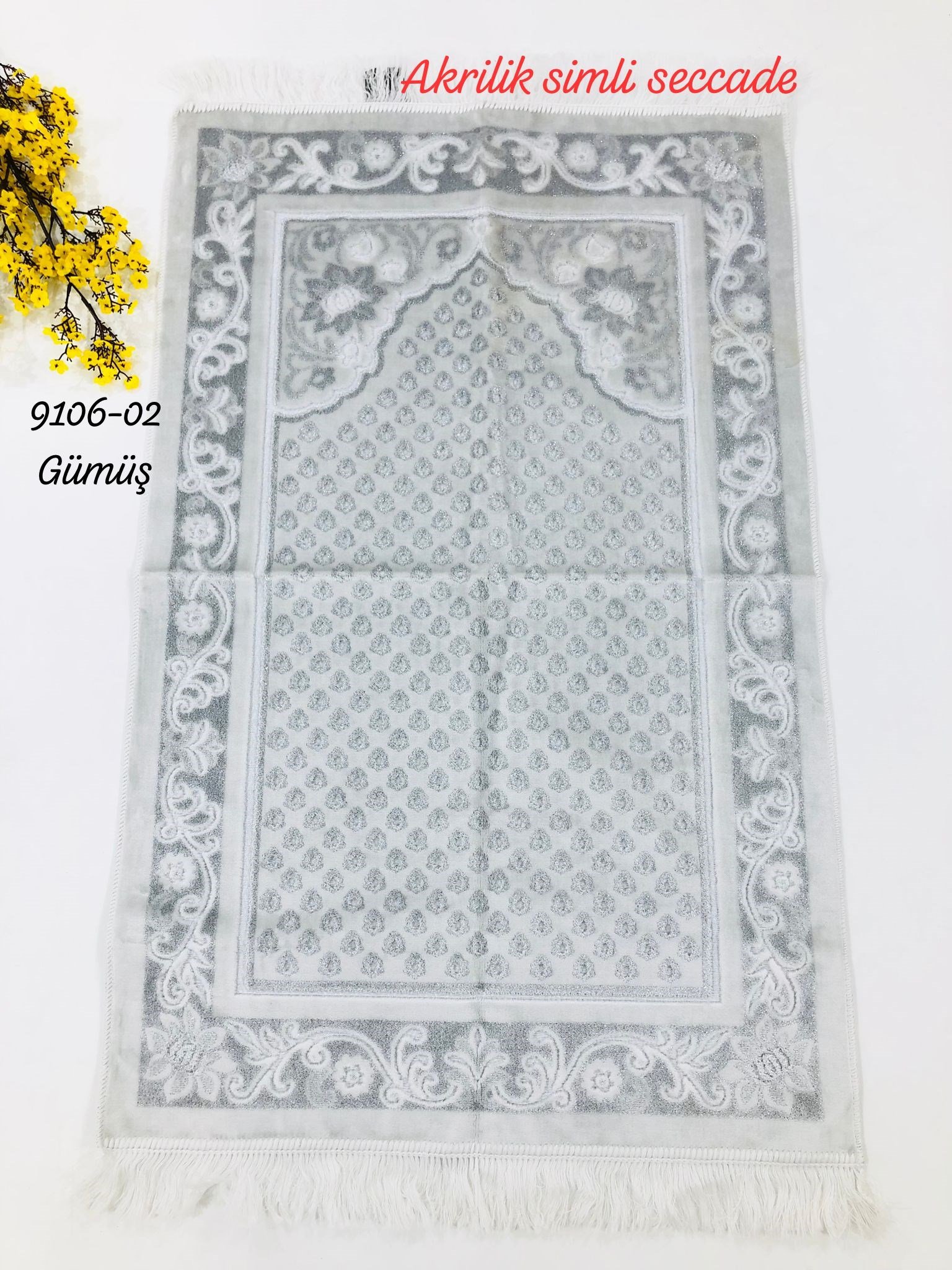 9106 Akrilik Simli Seccade