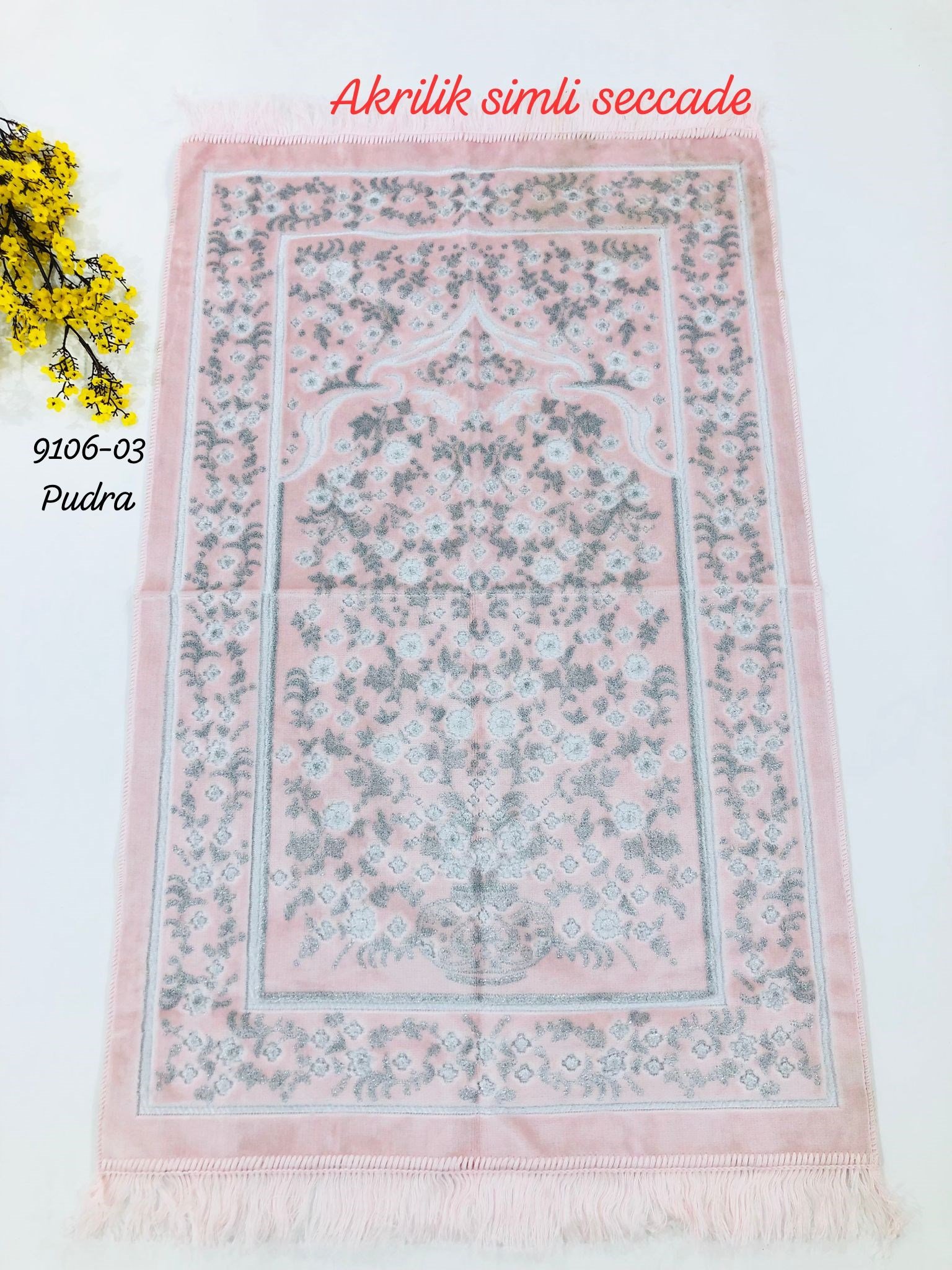 9106 Akrilik Simli Seccade