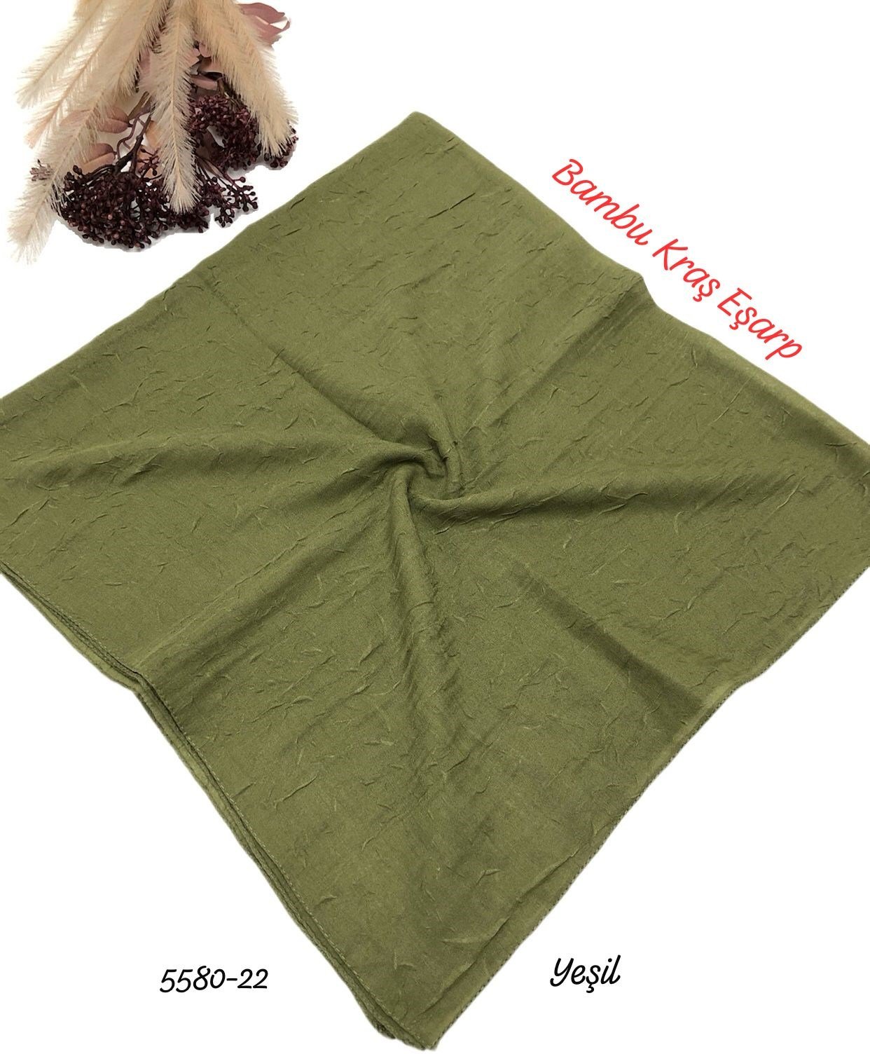 5580 Bambu Kraş Eşarp