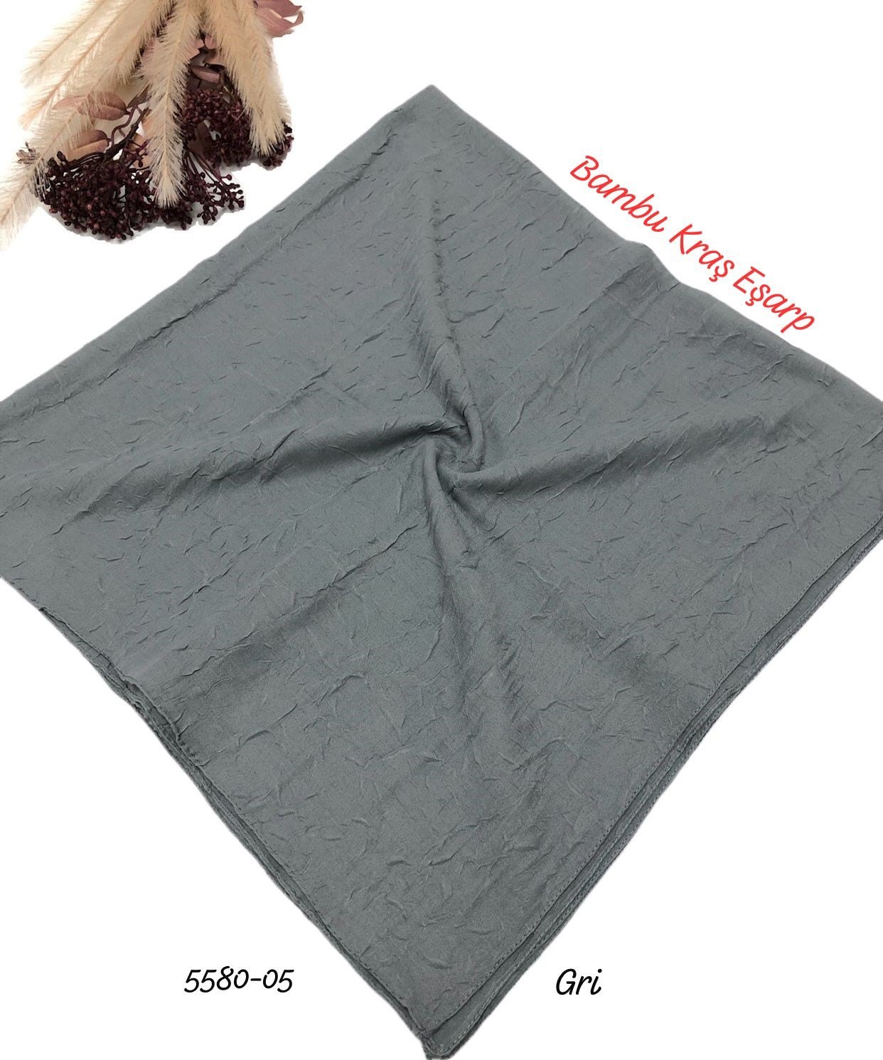 5580 Bambu Kraş Eşarp