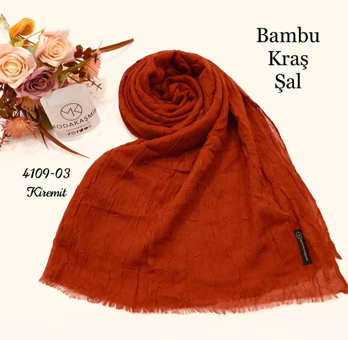 4109 Moda Kaşmir Bambu Kraş Şal