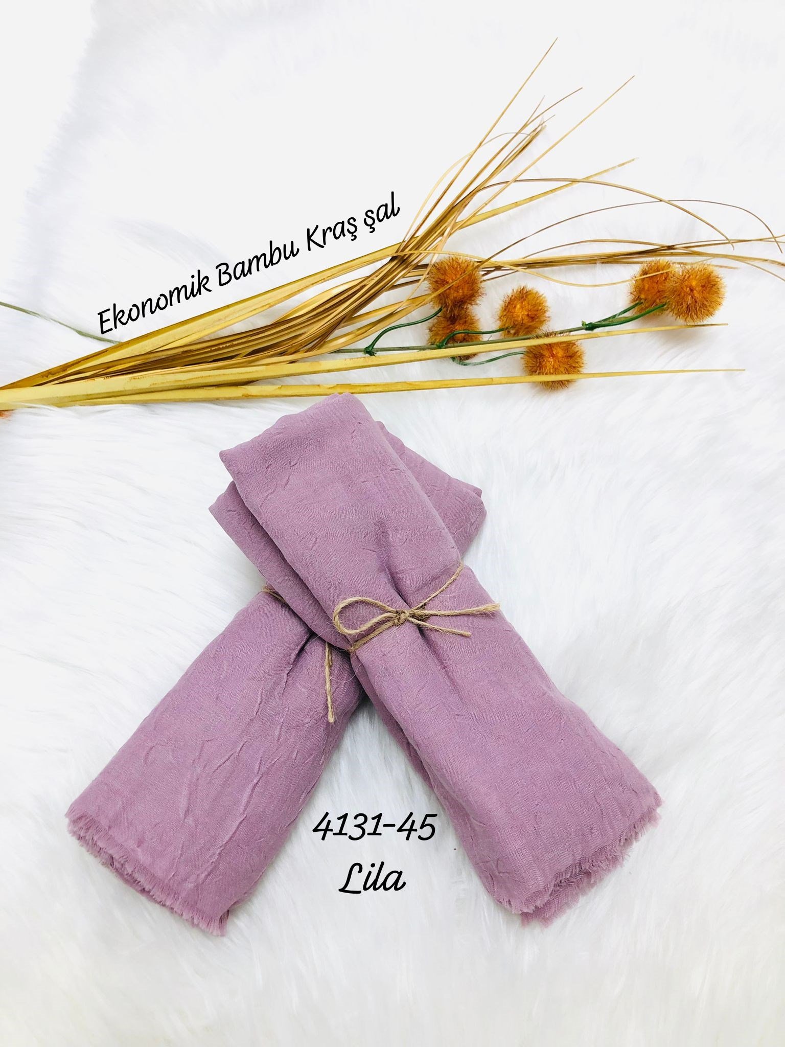 4131 Lüks Bambu Kraş Şal