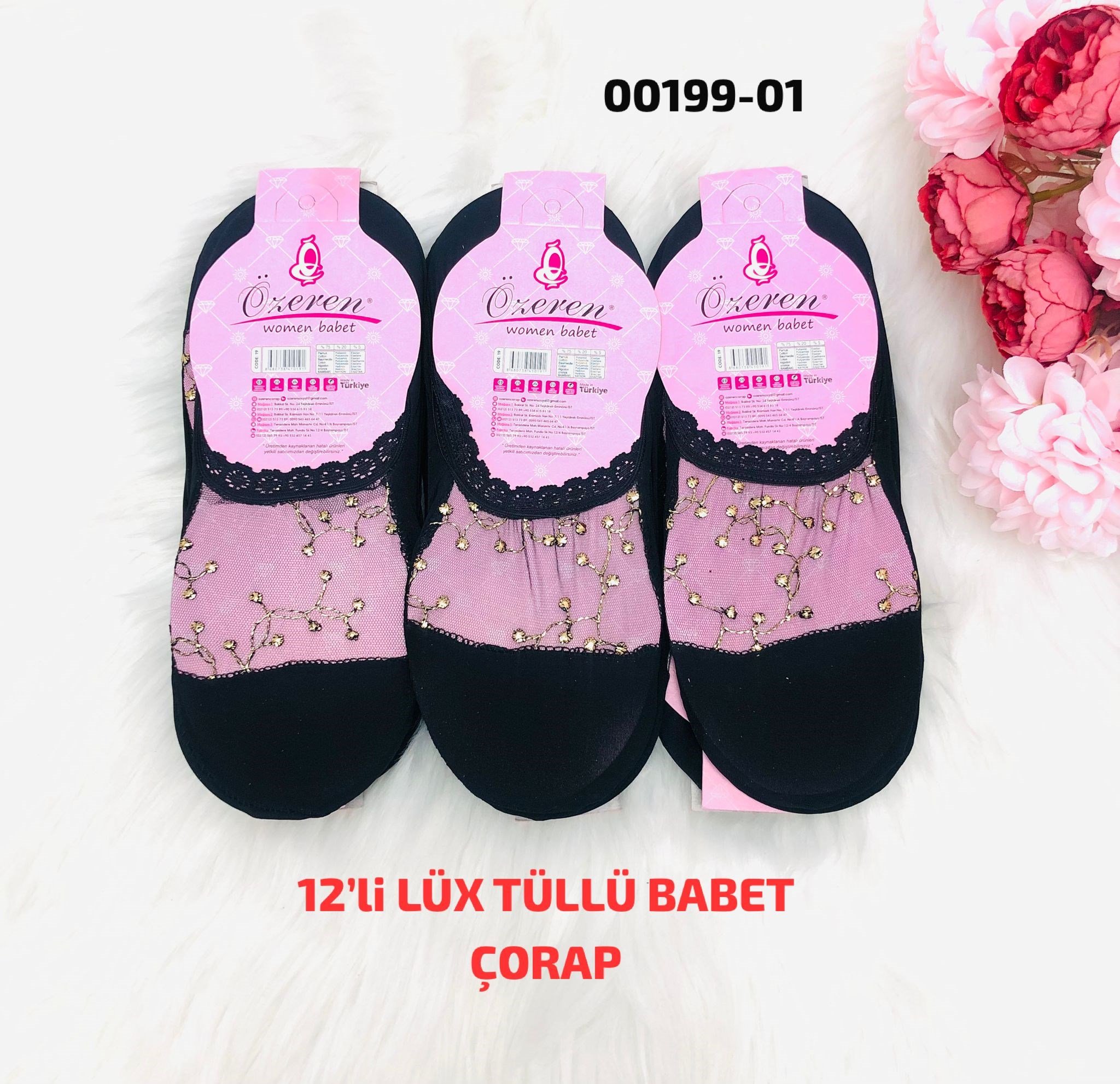 Lüks Tüllü Babet Çorap