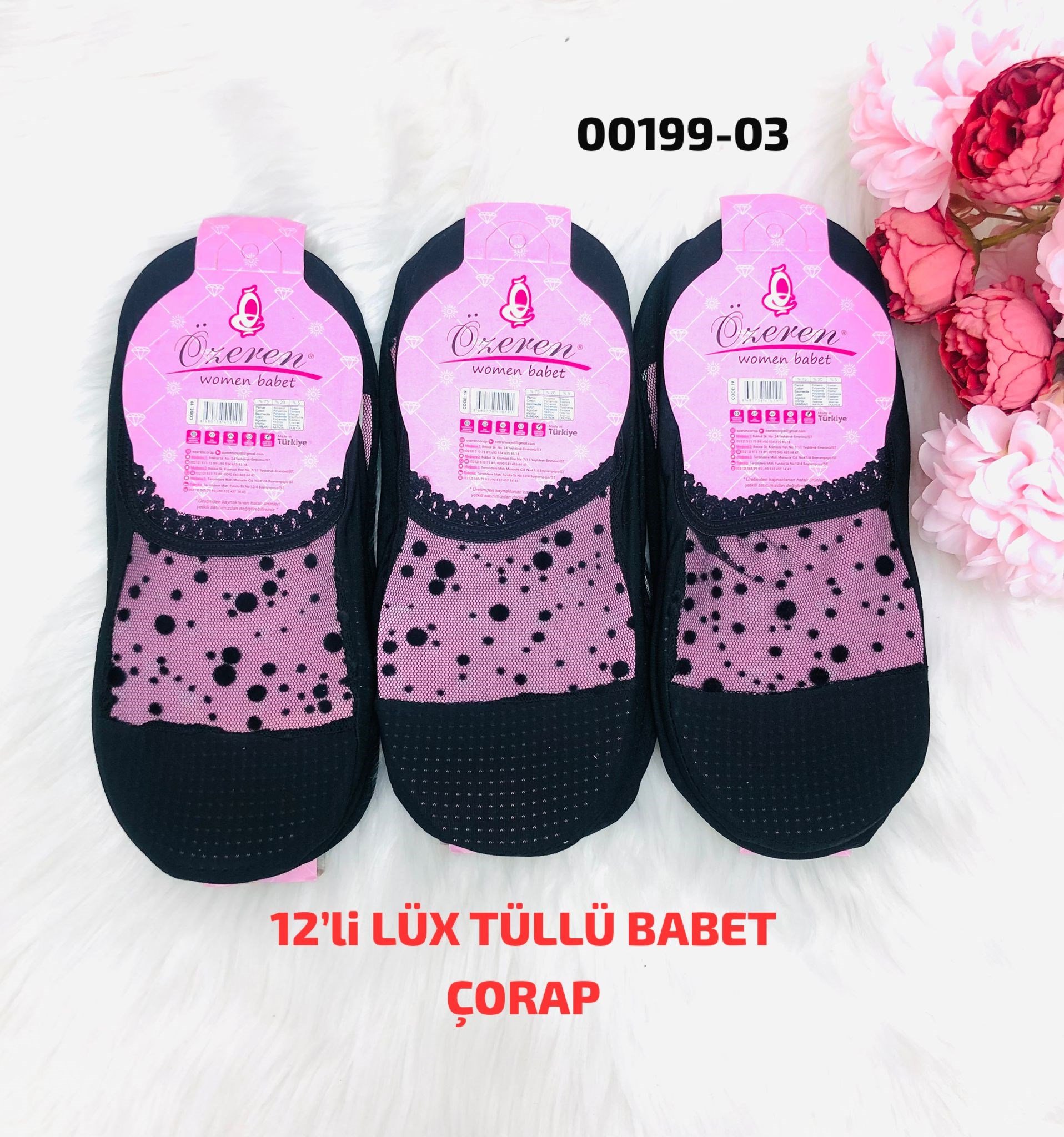 Lüks Tüllü Babet Çorap