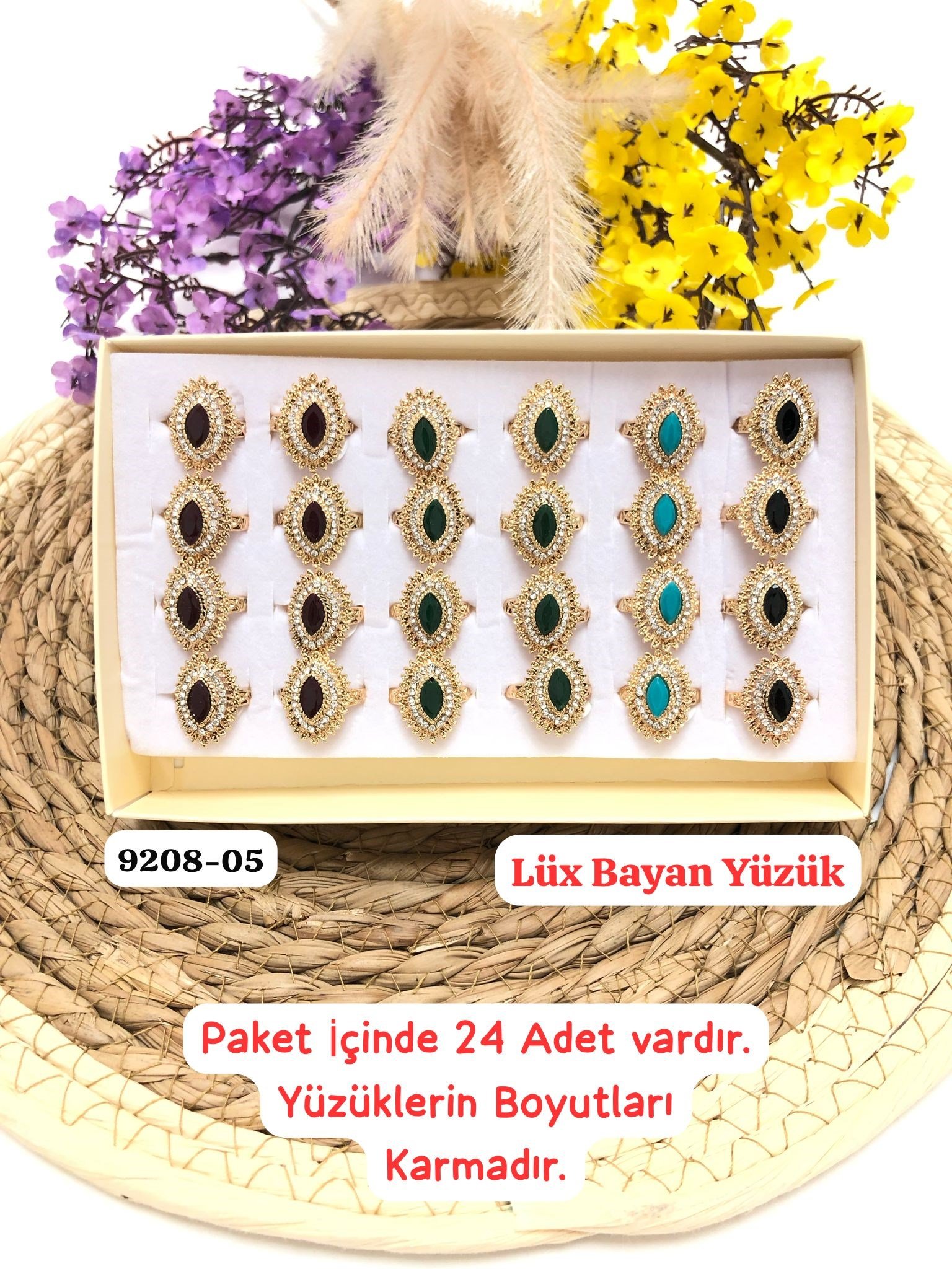 9208 Lüks Bayan Yüzük