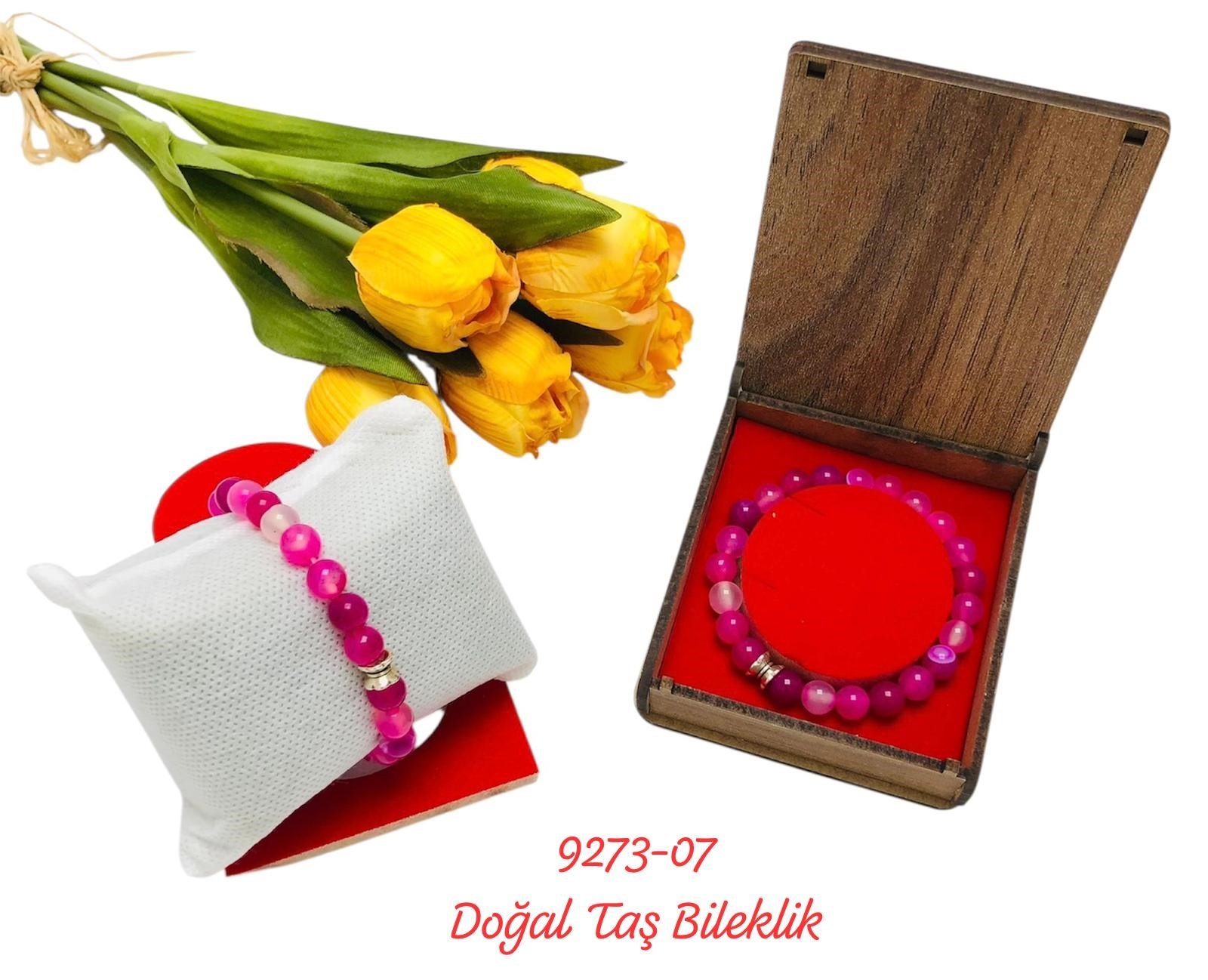 9273 Kutulu Doğal Taş Bileklik