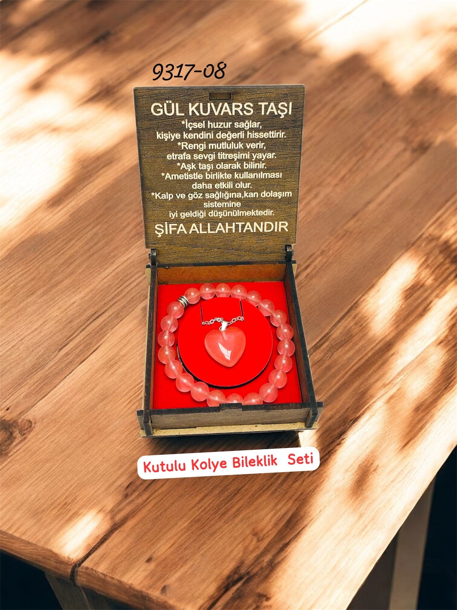 9317 Kutulu Kolye Bileklik Seti