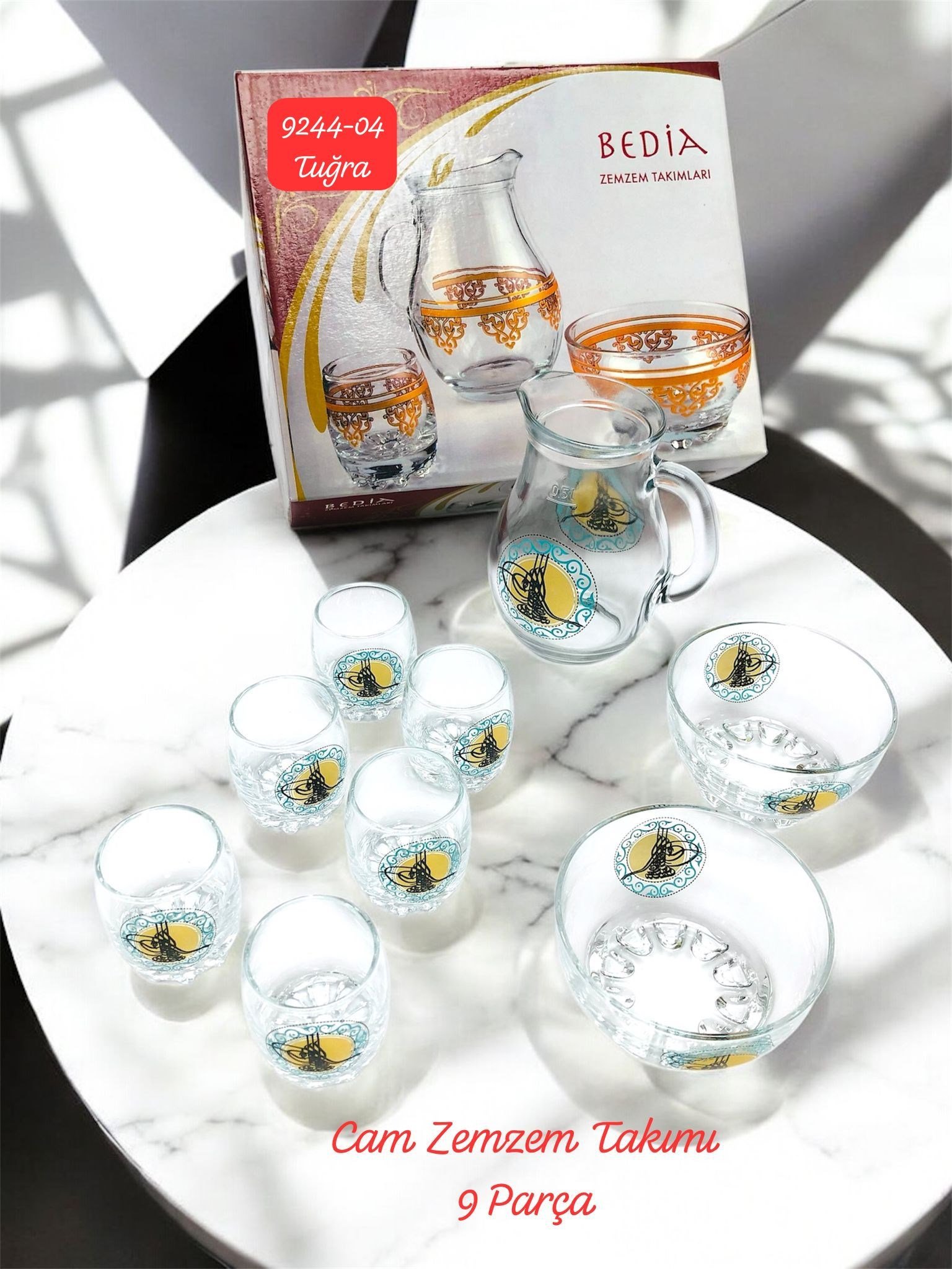 9244 Cam Zemzem Takımı Renkli