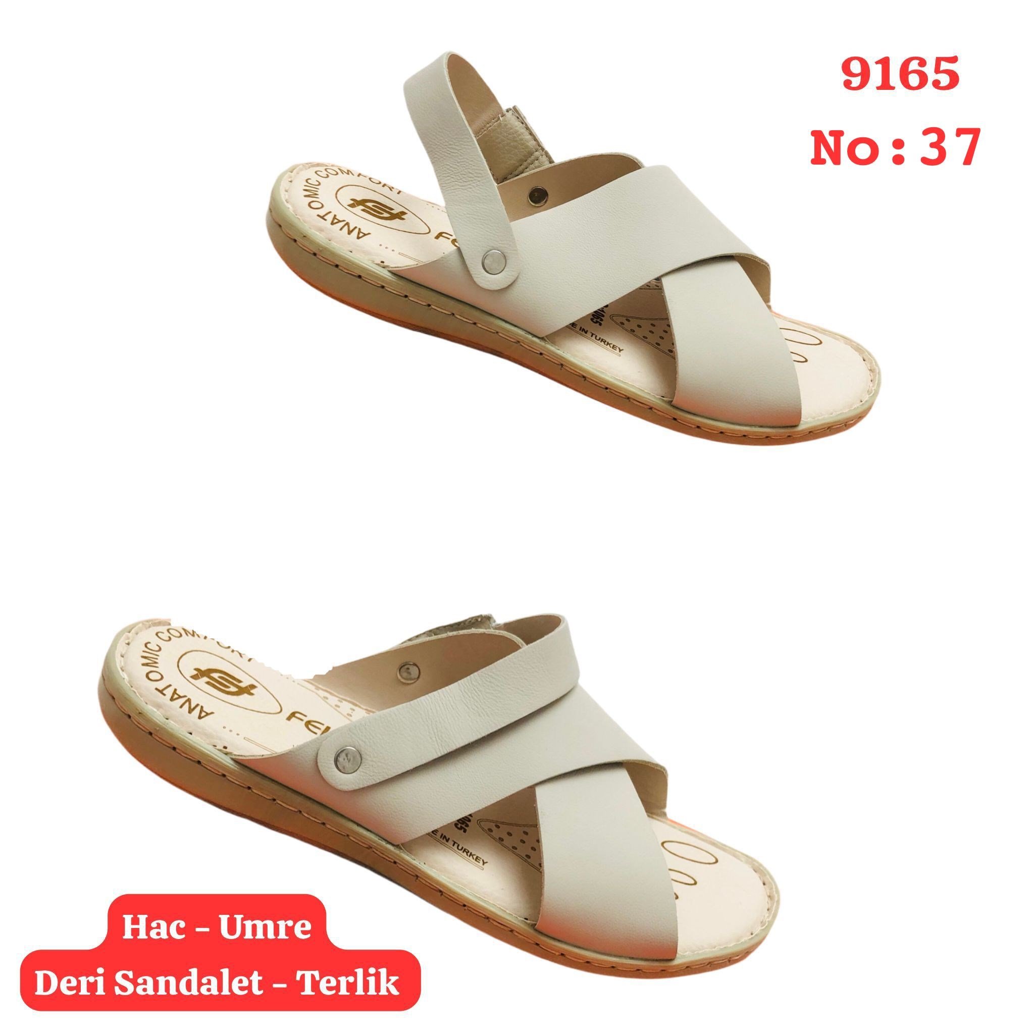 9165 Deri Sandalet Terlik