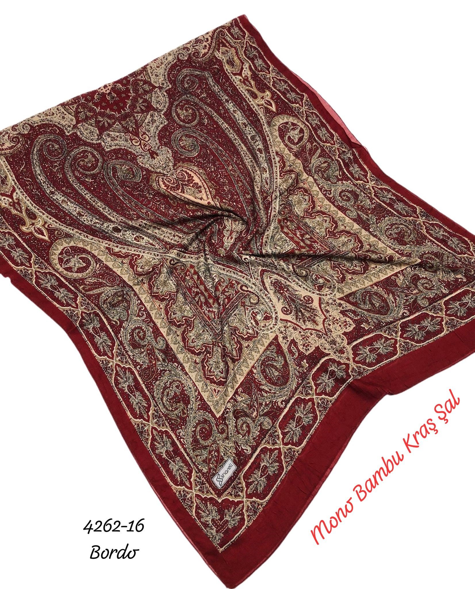 4262 Mono Bambu Kraş Şal