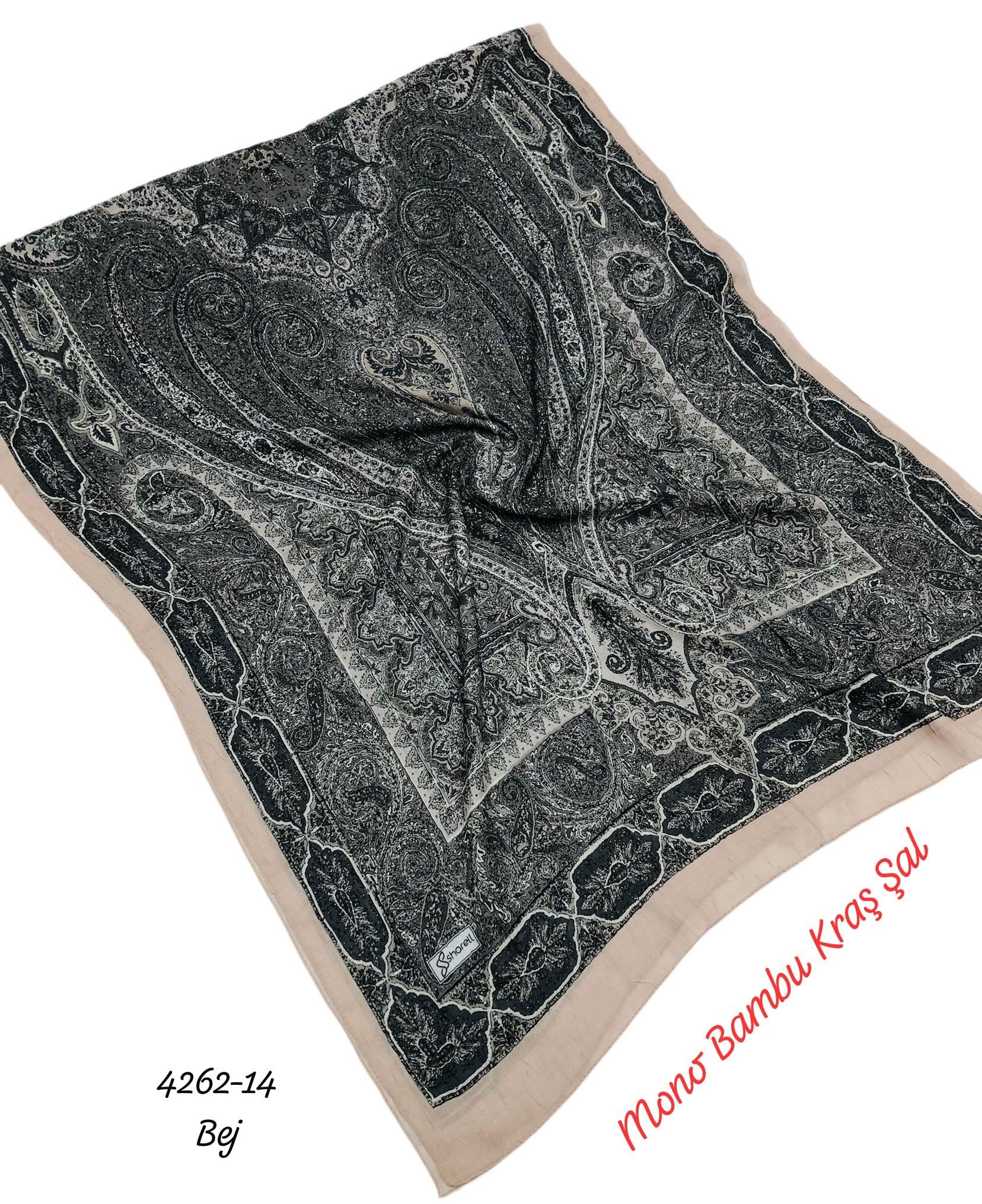 4262 Mono Bambu Kraş Şal