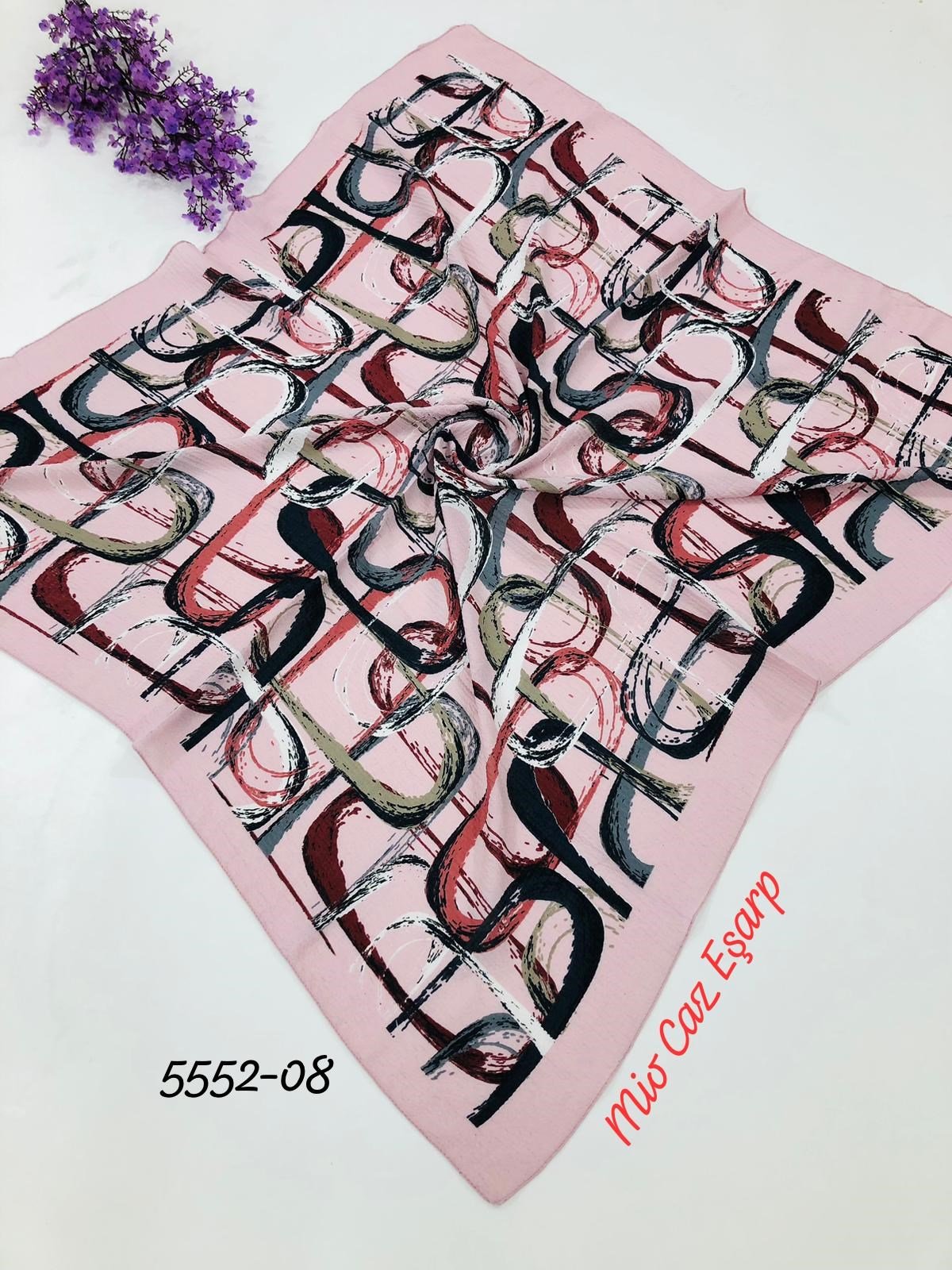 5552 Desenli Mio Caz Eşarp