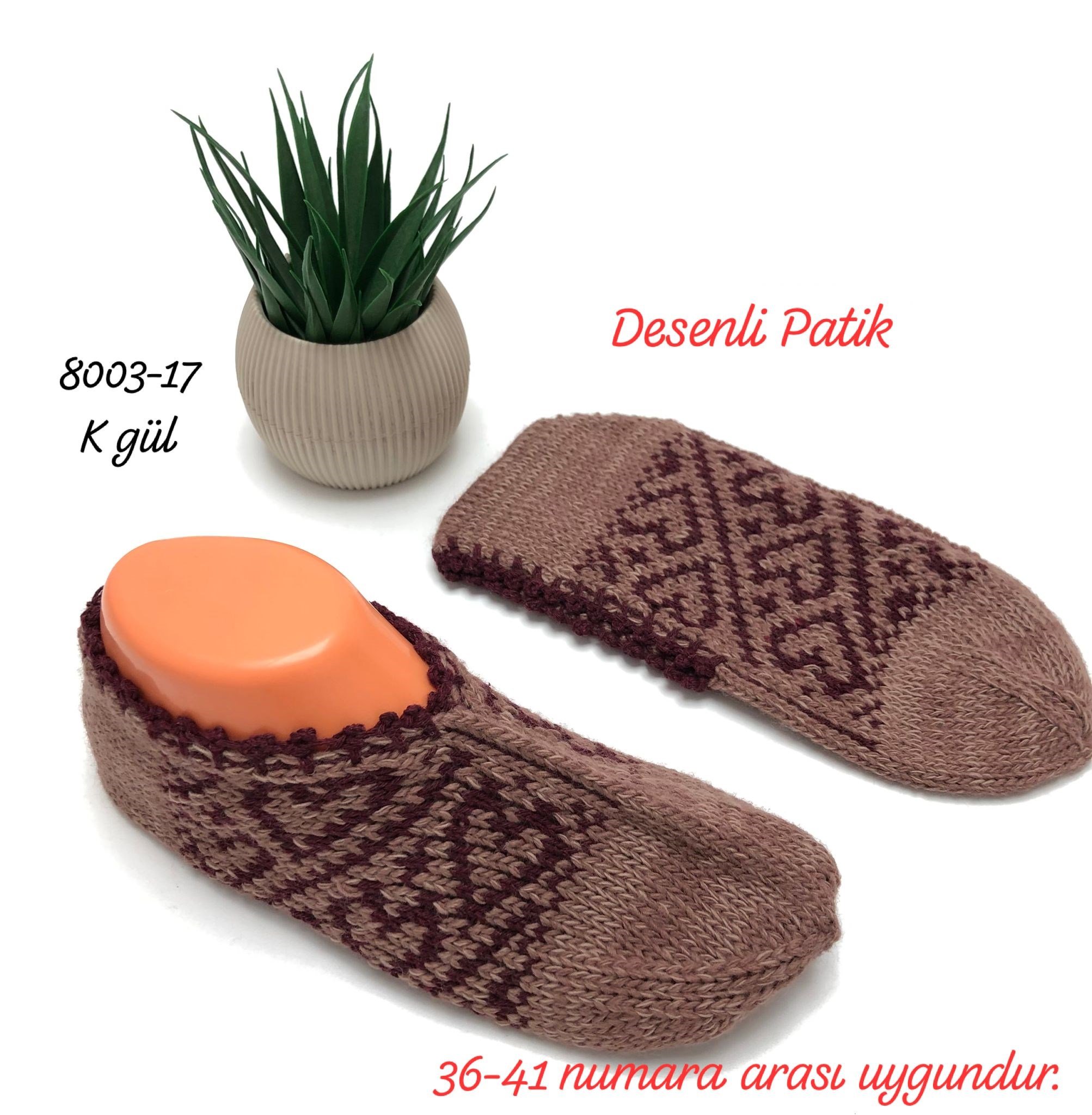 8003 Desenli Patik