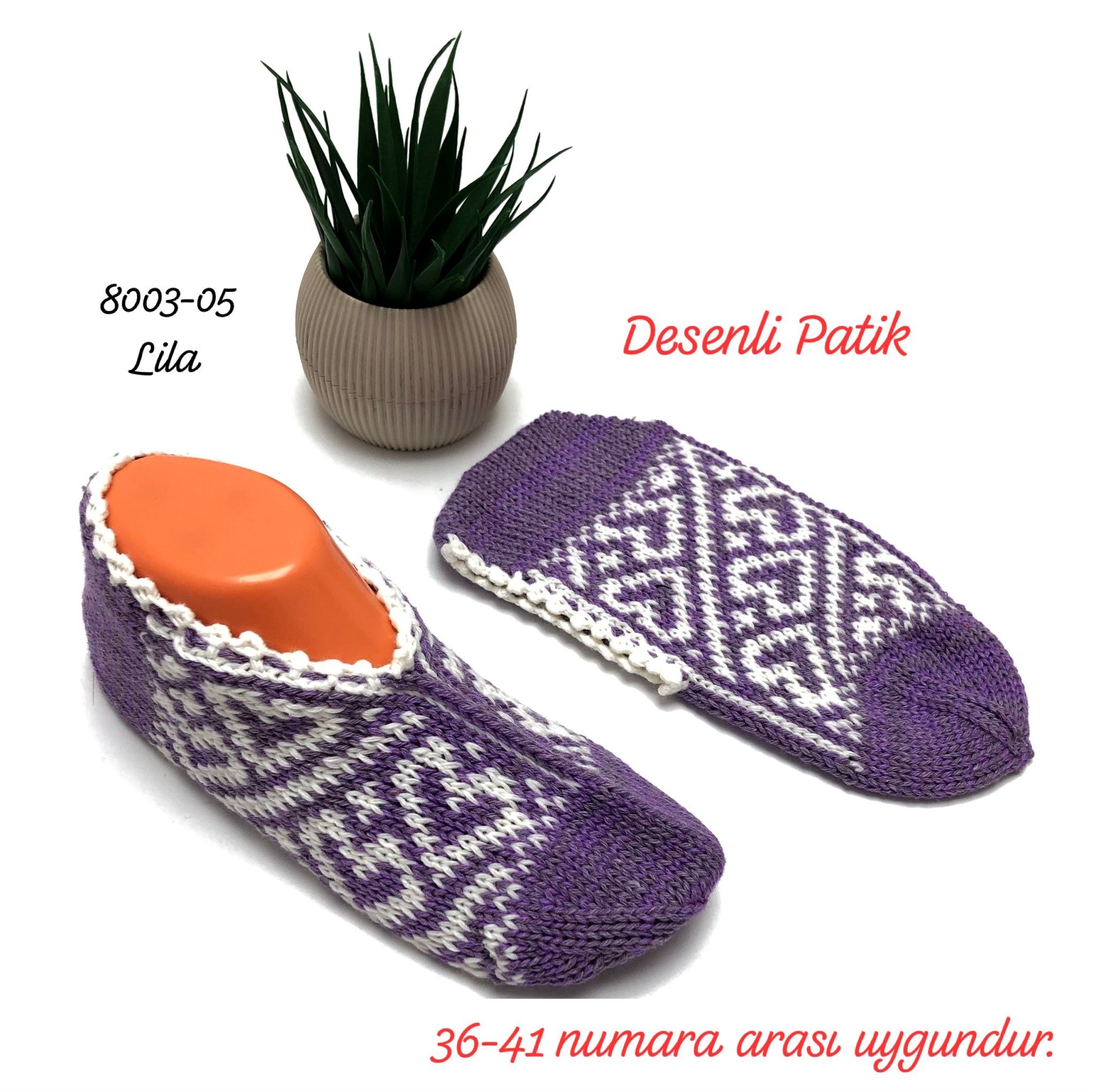 8003 Desenli Patik