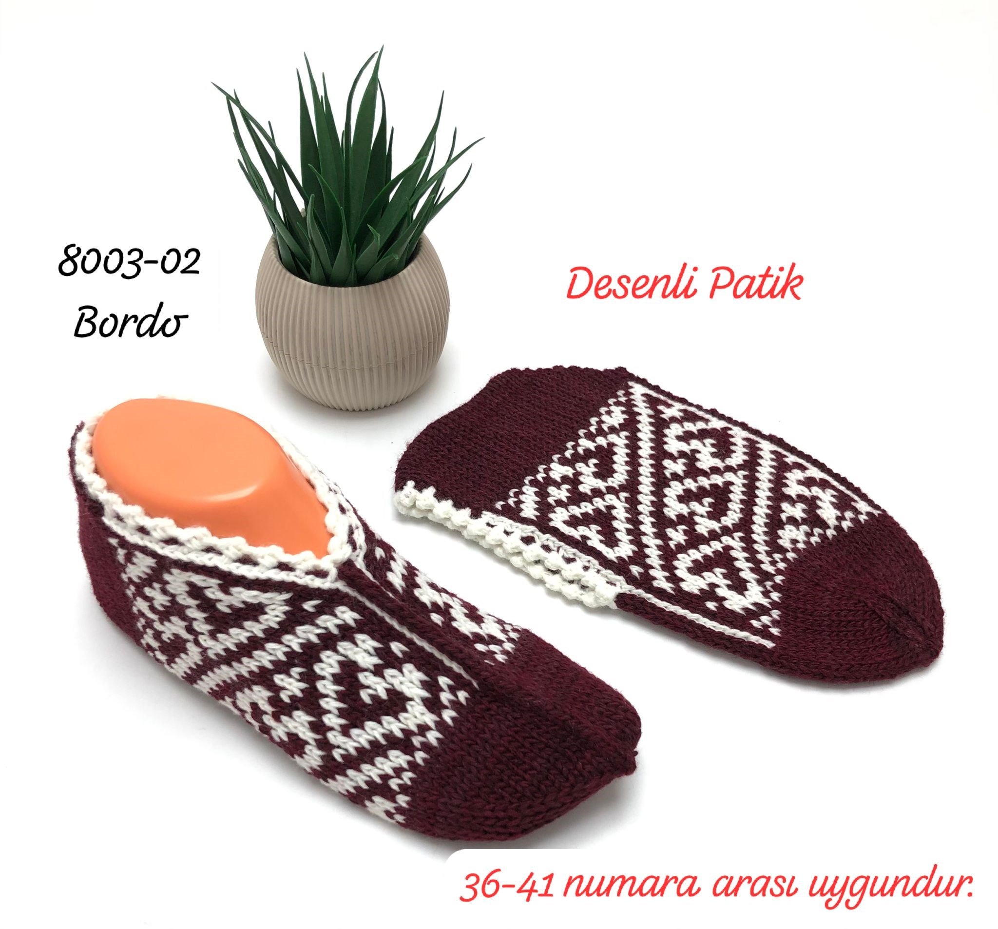 8003 Desenli Patik