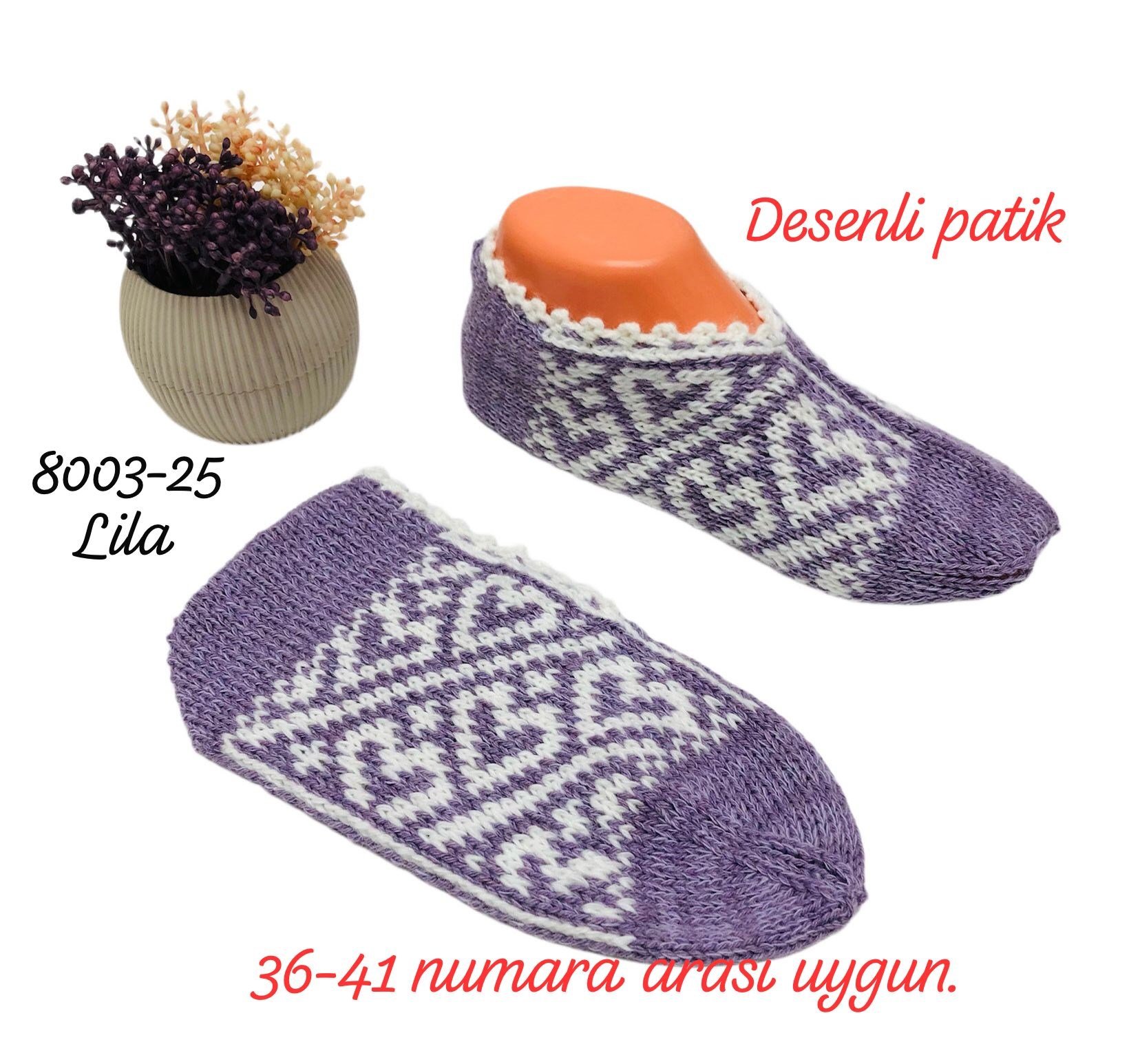 8003 Desenli Patik