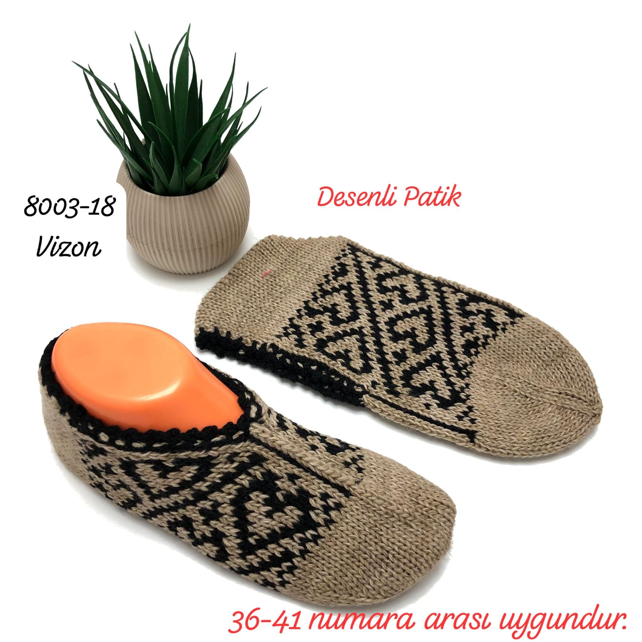 8003 Desenli Patik