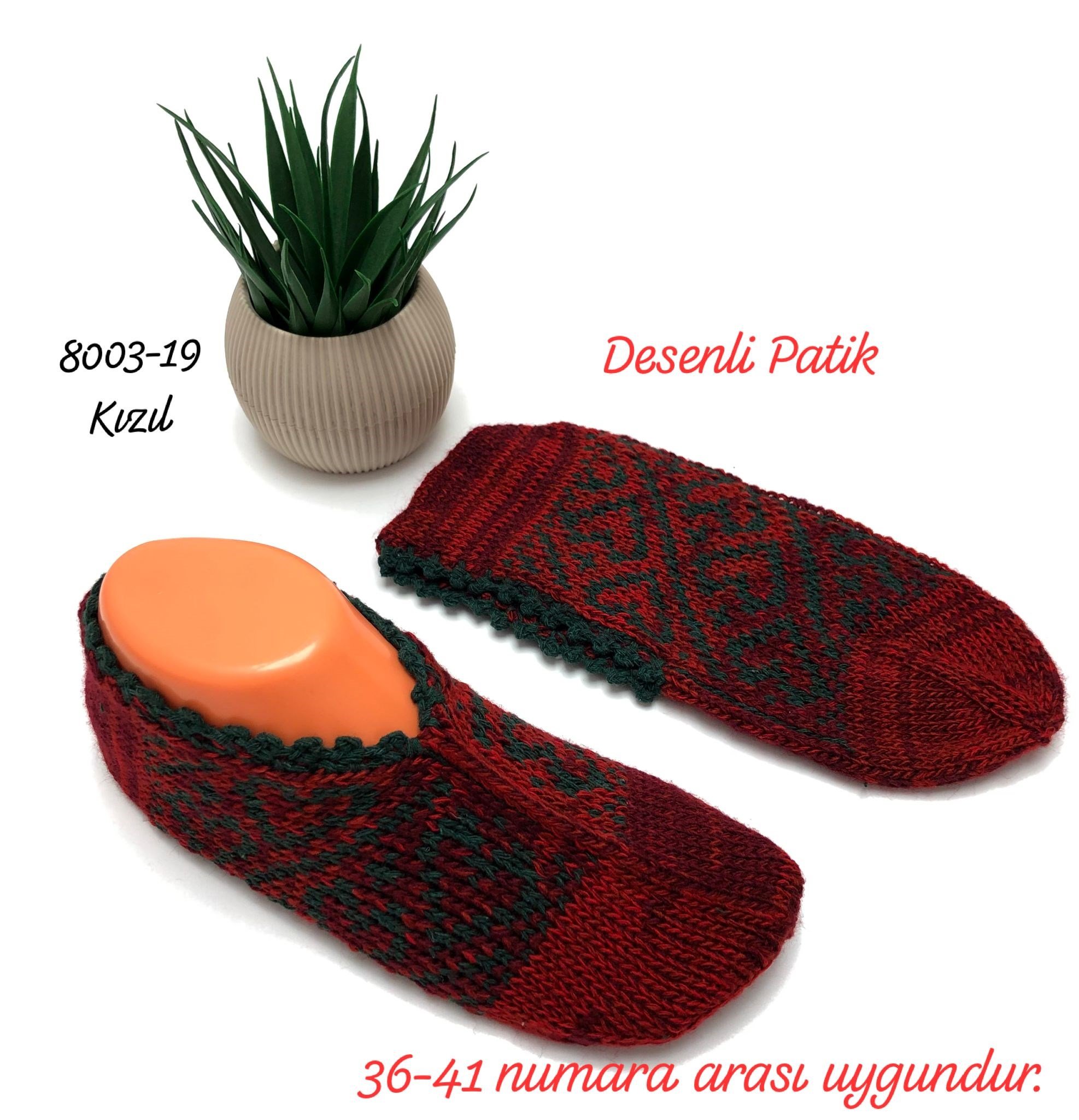 8003 Desenli Patik