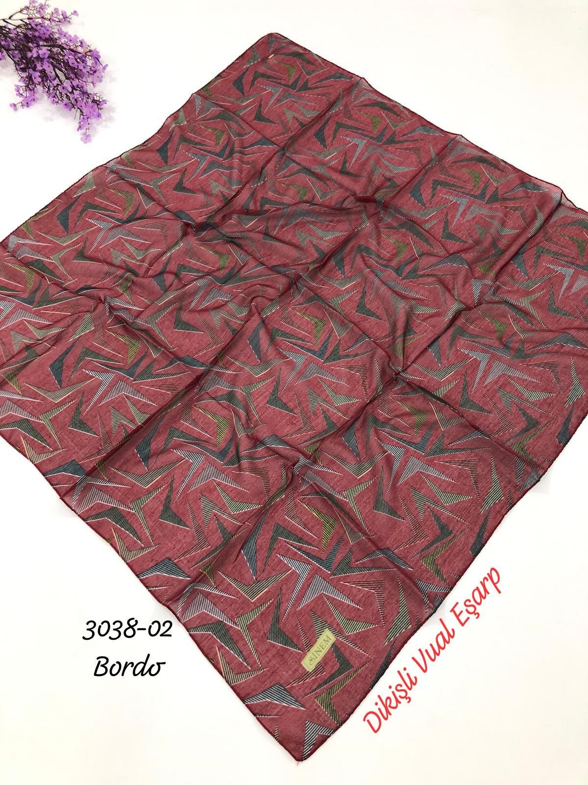 3038 Dikişli Vual Eşarp