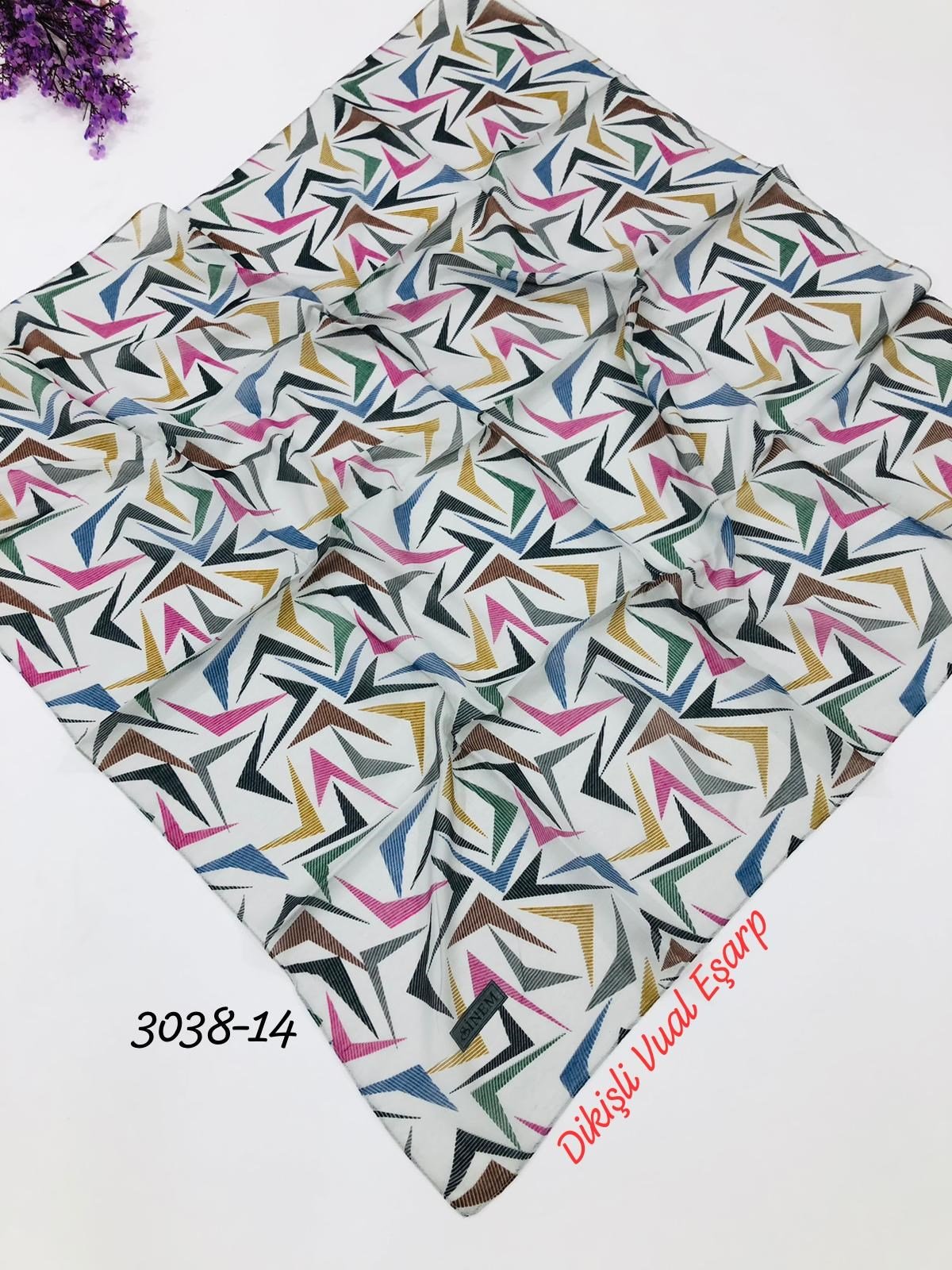 3038 Dikişli Vual Eşarp