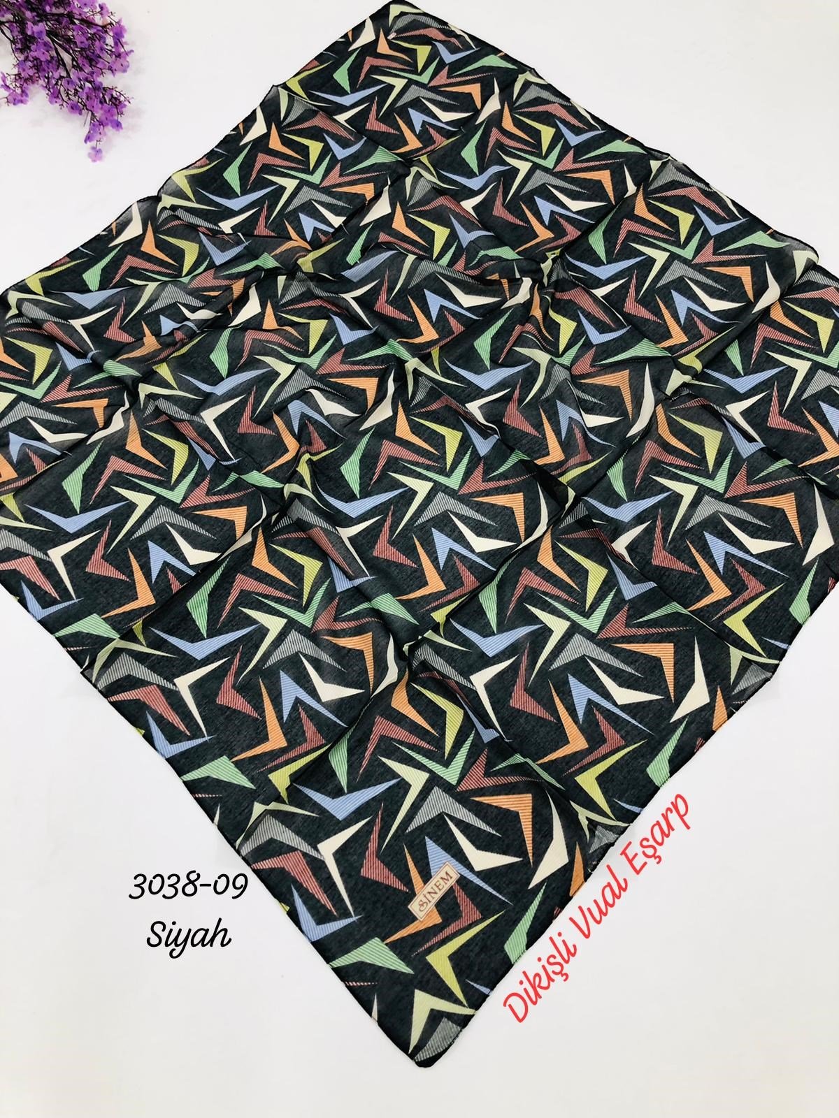 3038 Dikişli Vual Eşarp