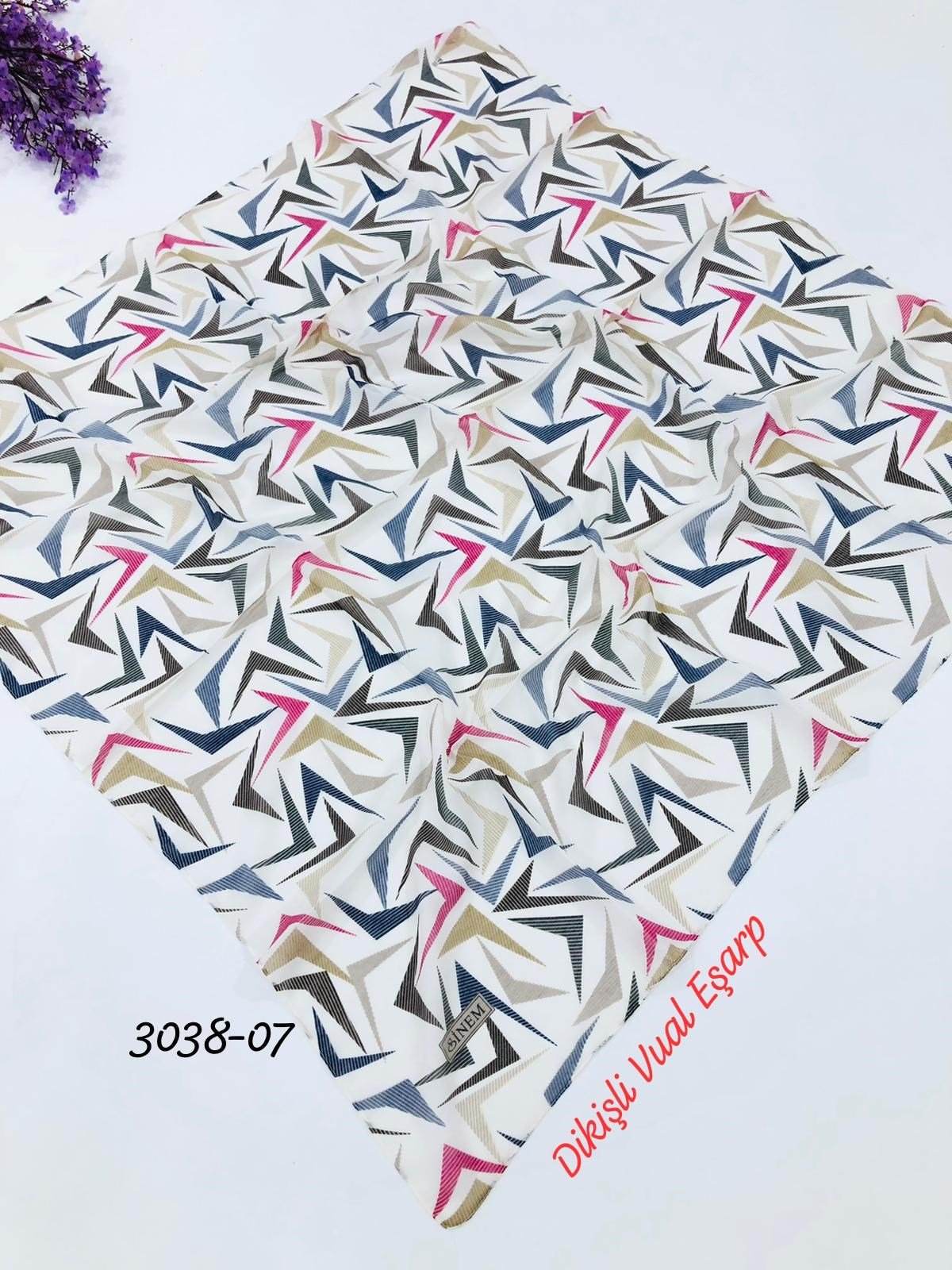 3038 Dikişli Vual Eşarp