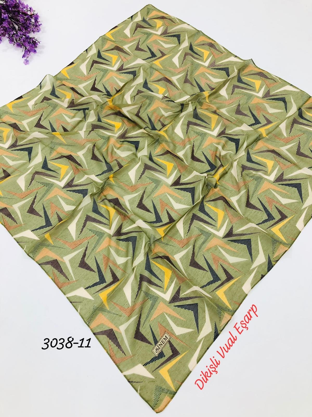 3038 Dikişli Vual Eşarp