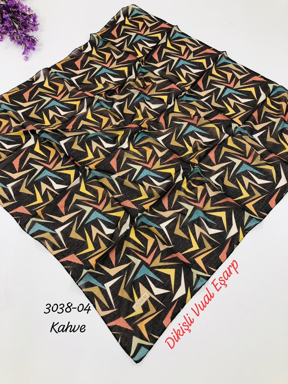 3038 Dikişli Vual Eşarp
