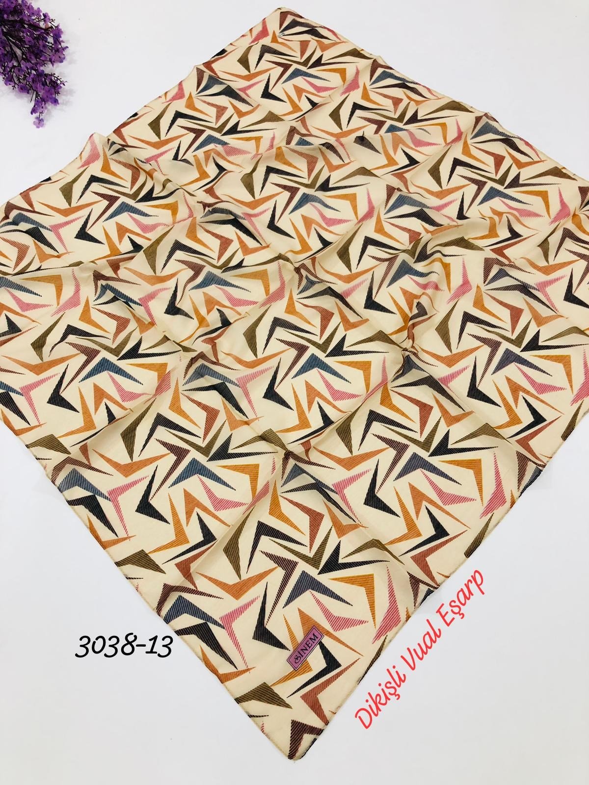 3038 Dikişli Vual Eşarp