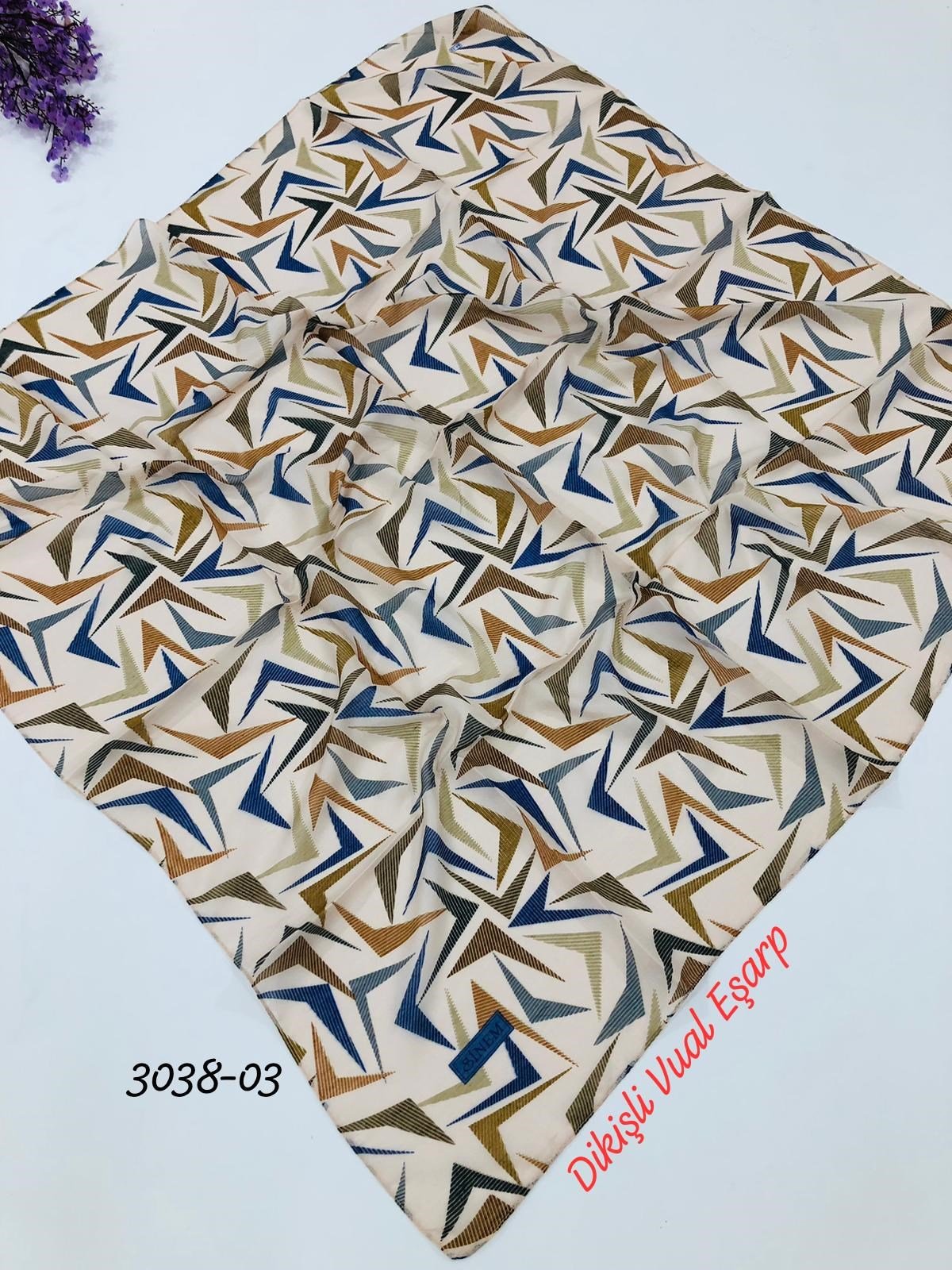 3038 Dikişli Vual Eşarp