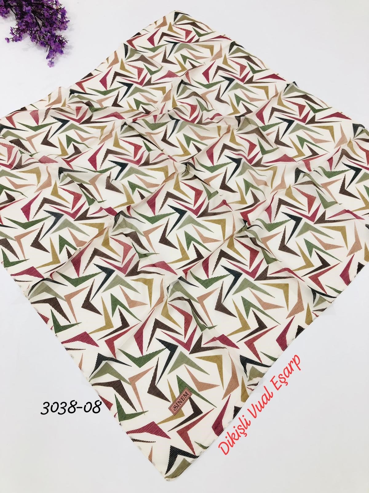 3038 Dikişli Vual Eşarp