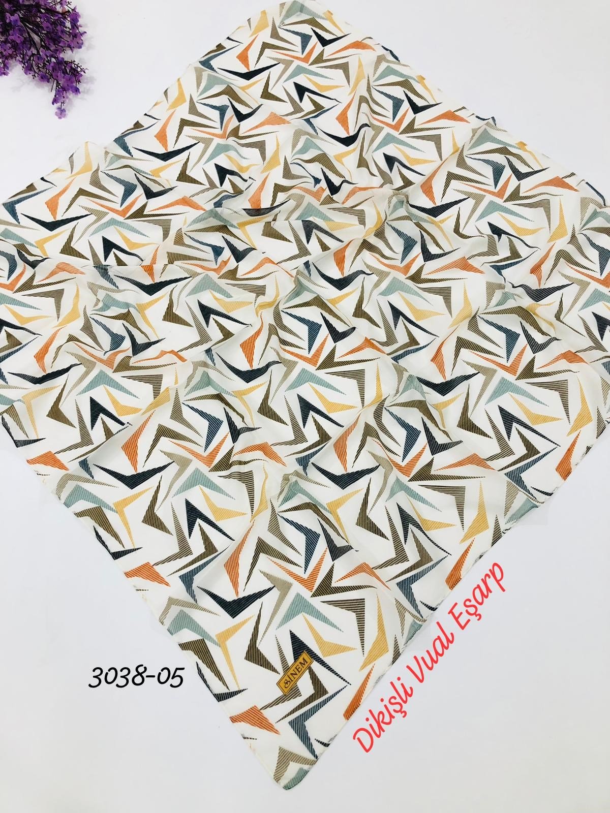 3038 Dikişli Vual Eşarp
