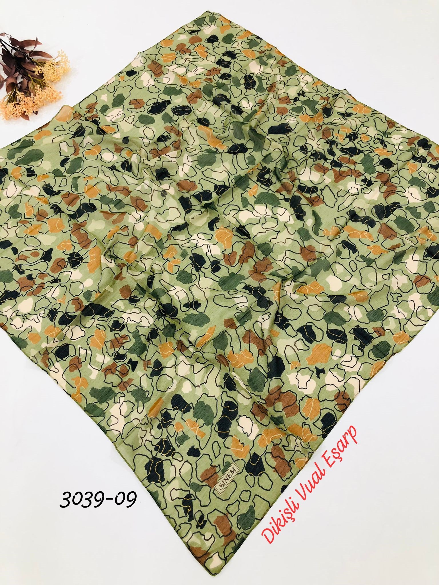 3039 Dikişli Vual Eşarp