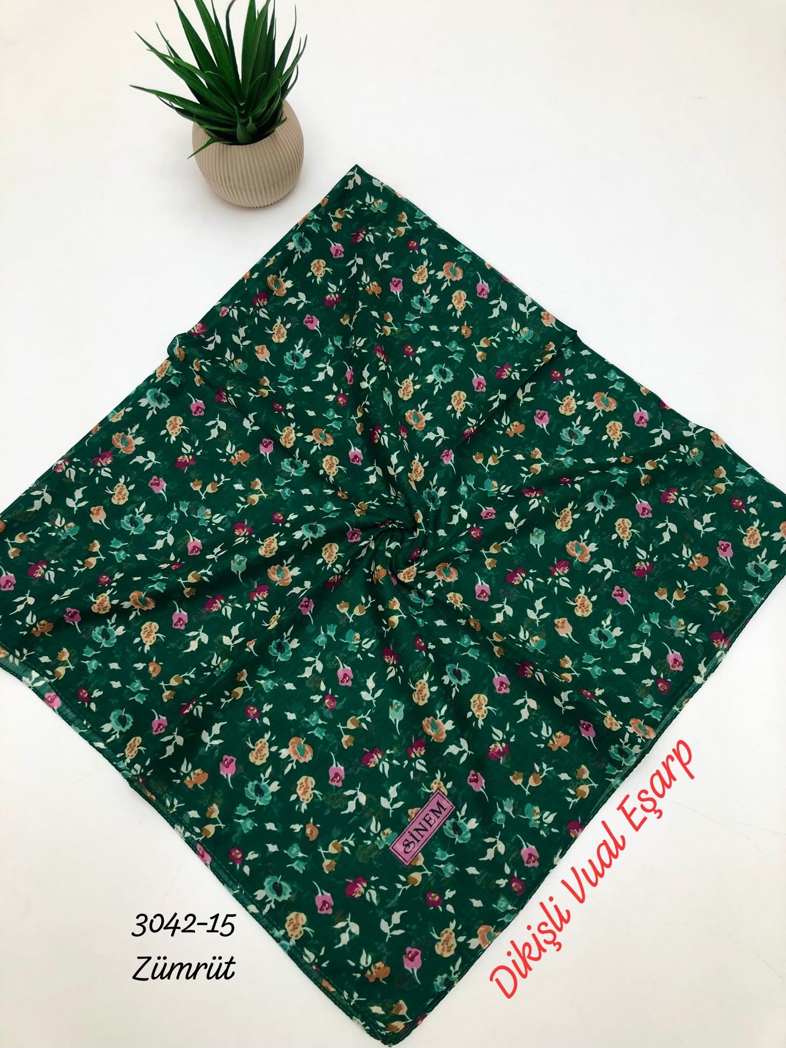 3042 Dikişli Vual Eşarp