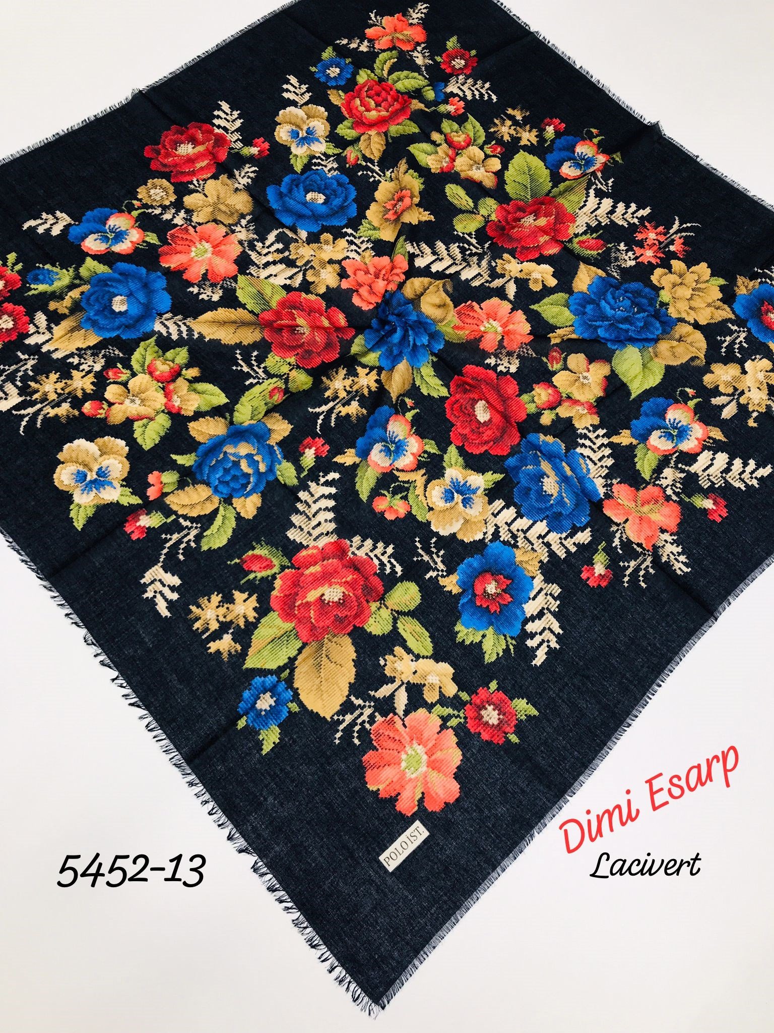 5452 Dimi Flamlı Eşarp