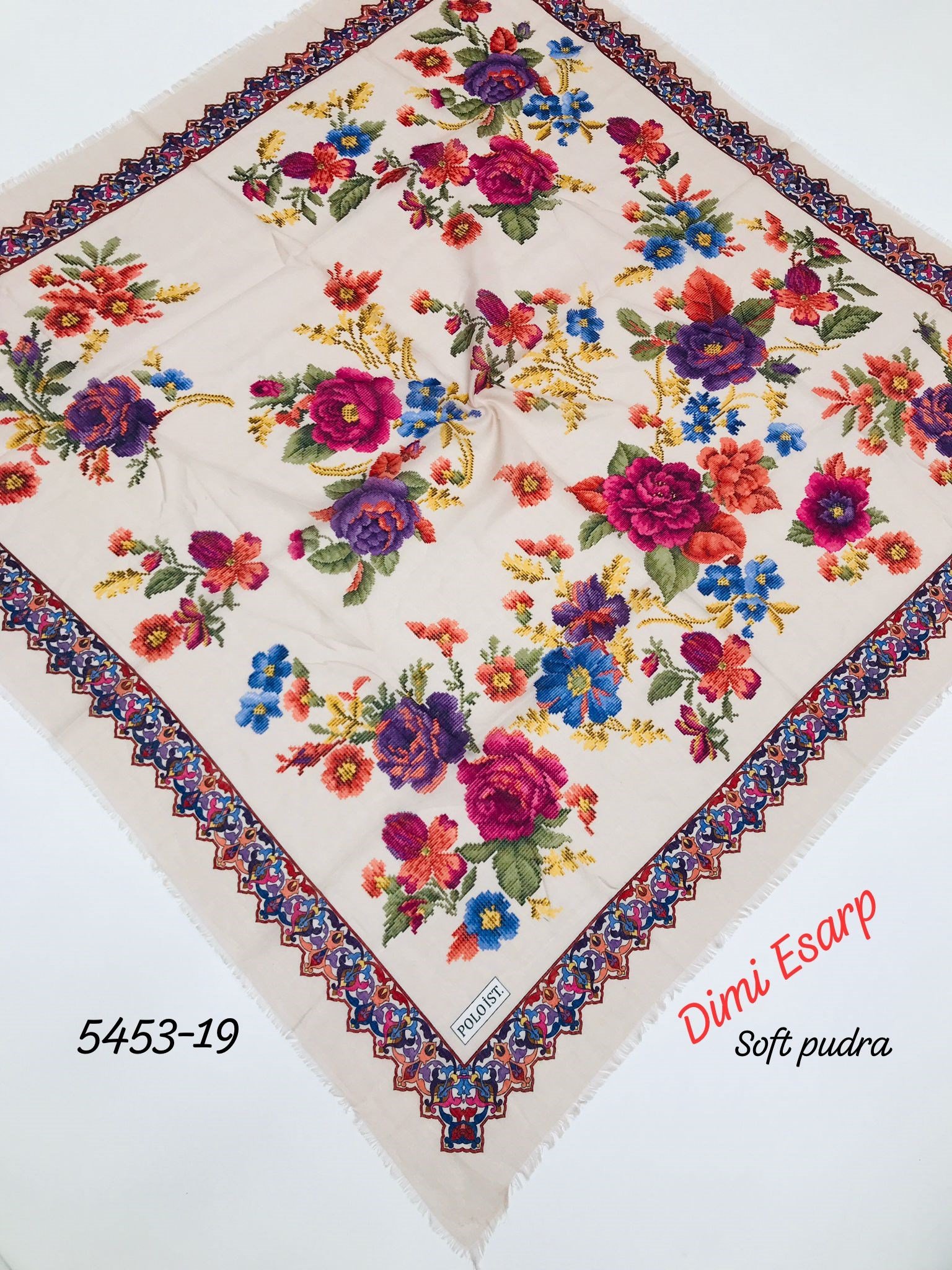 5453 Dimi Flamlı Eşarp