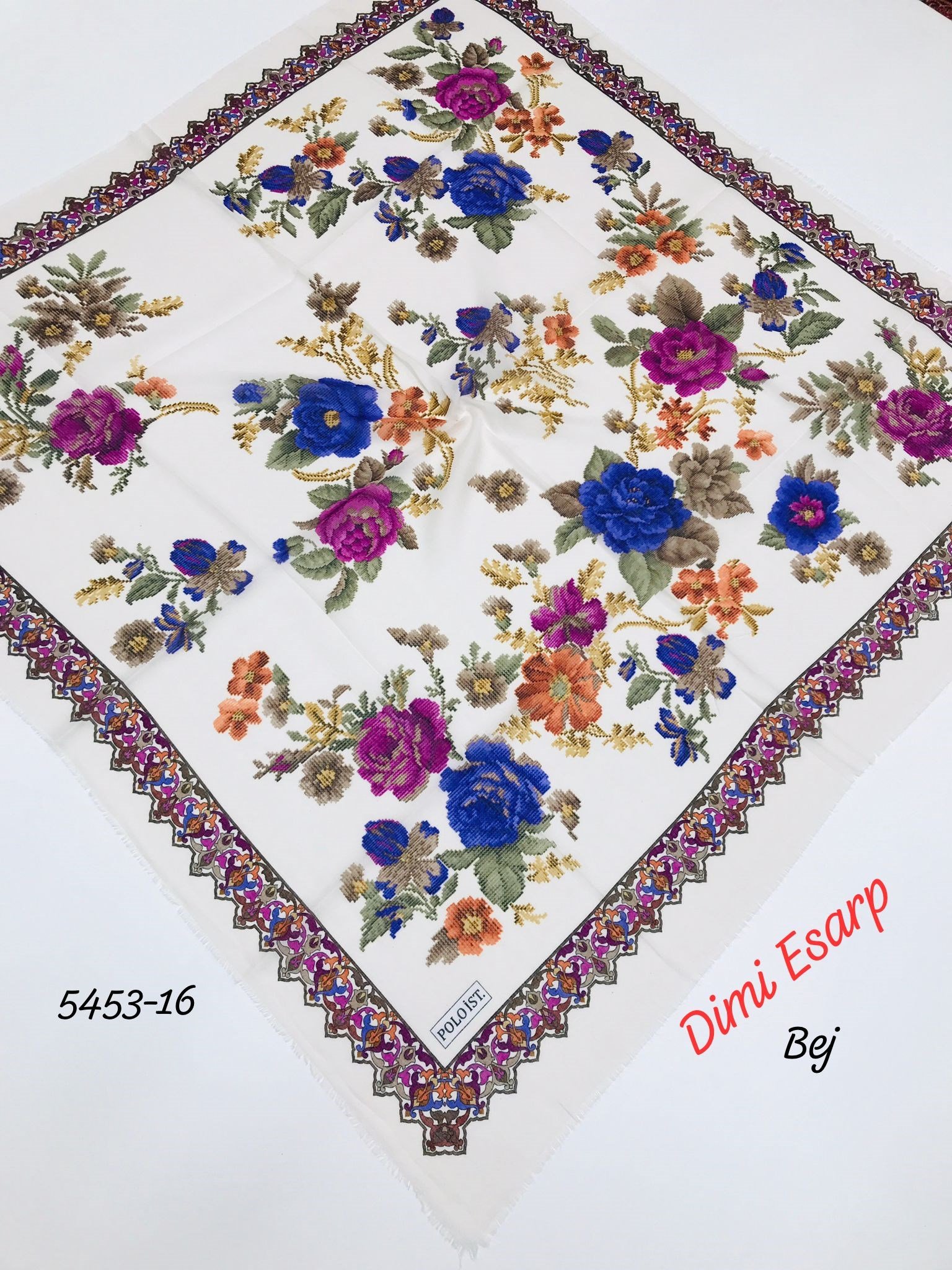 5453 Dimi Flamlı Eşarp
