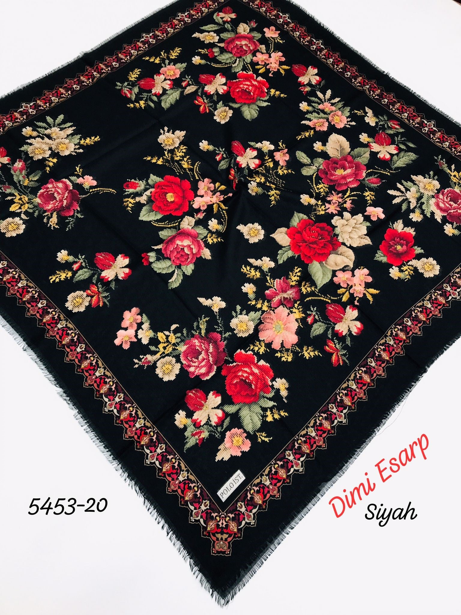 5453 Dimi Flamlı Eşarp