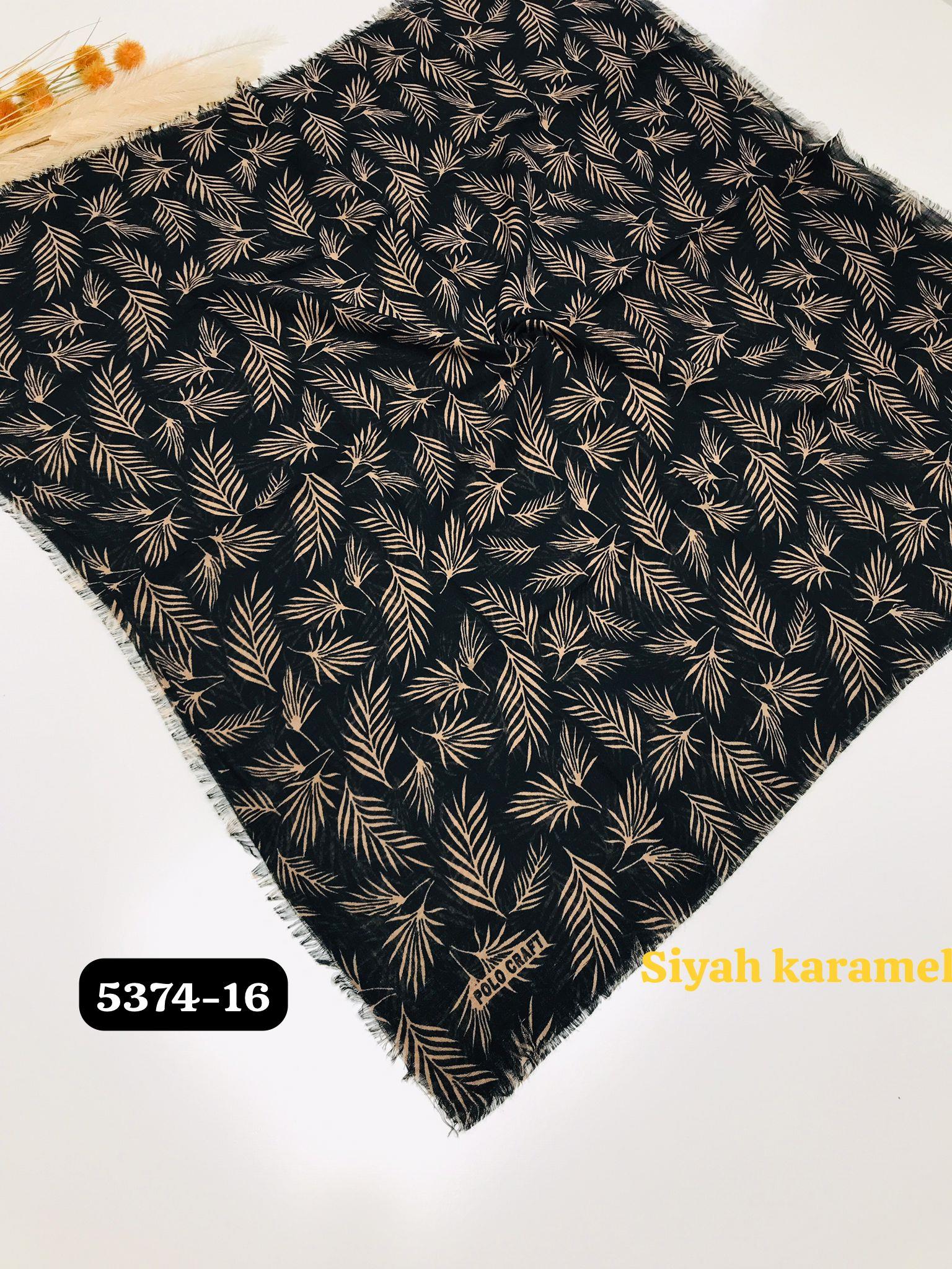 5374 Flamlı  Pamuk Eşarp