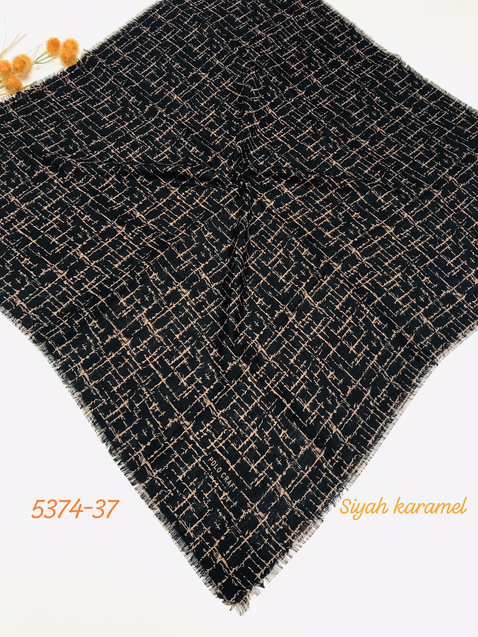 5374 Flamlı  Pamuk Eşarp