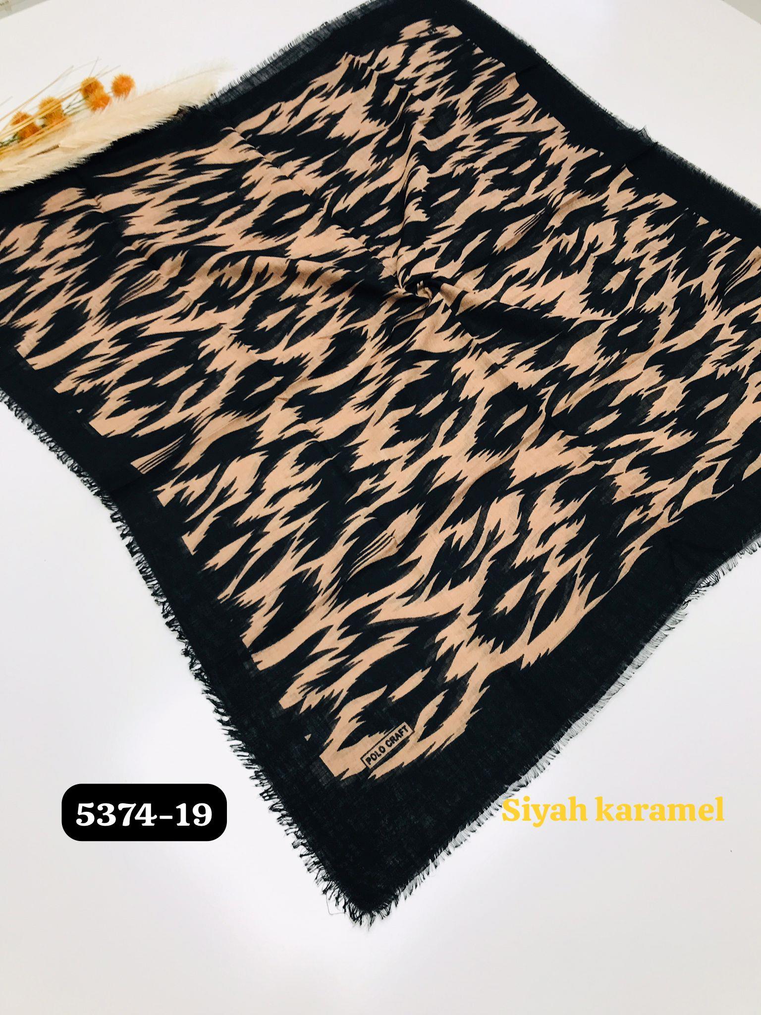 5374 Flamlı  Pamuk Eşarp