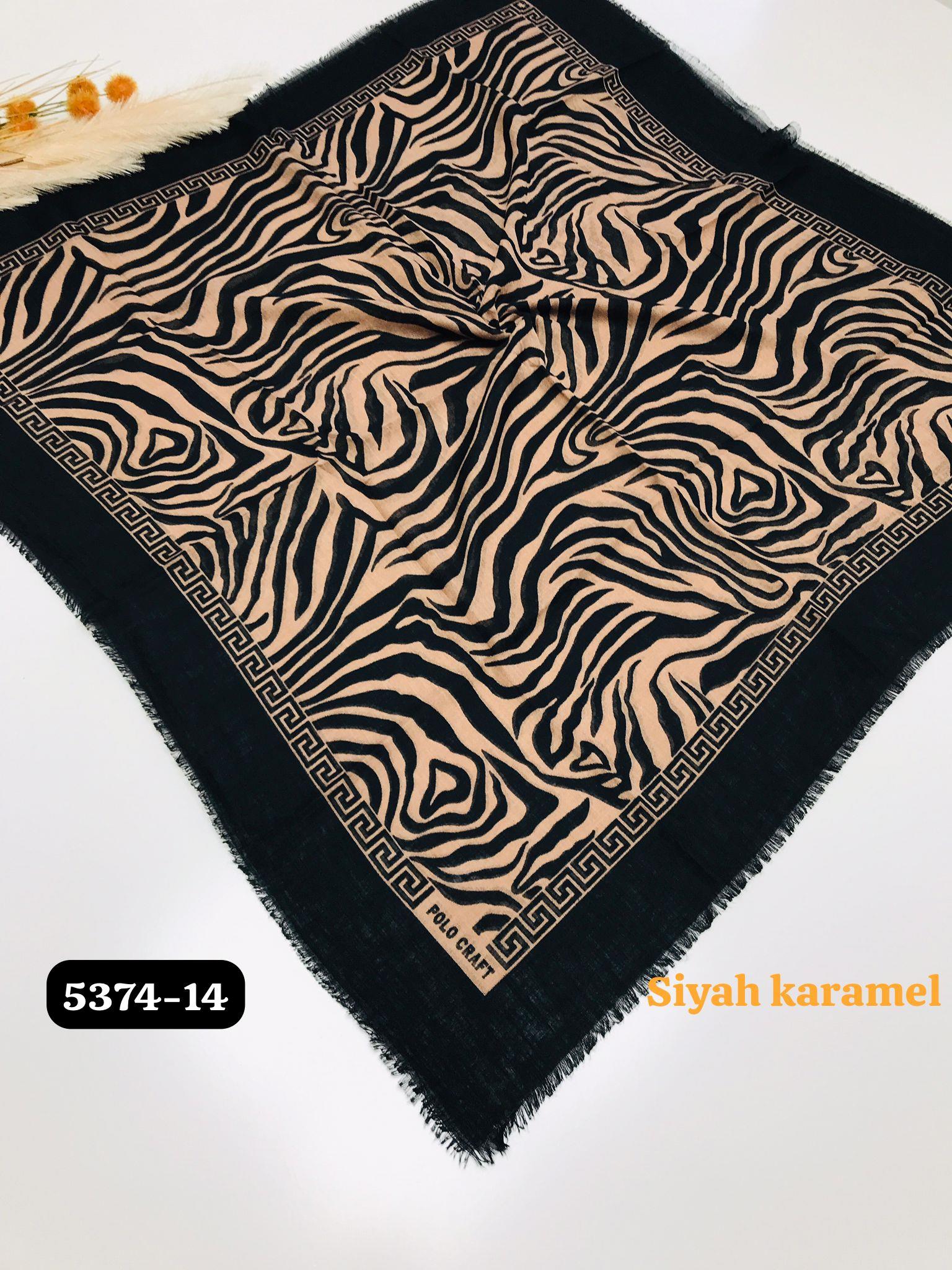 5374 Flamlı  Pamuk Eşarp
